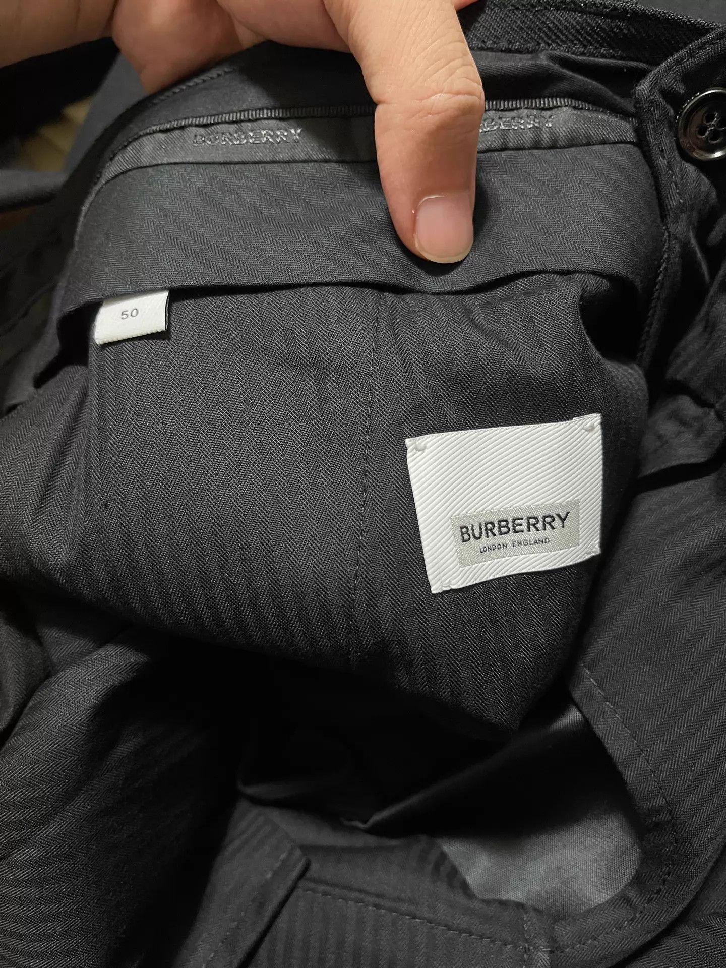 Burberry Black Slim-Fit Casual Pants Size 30 Size US 30 / EU 46 - 6 Thumbnail