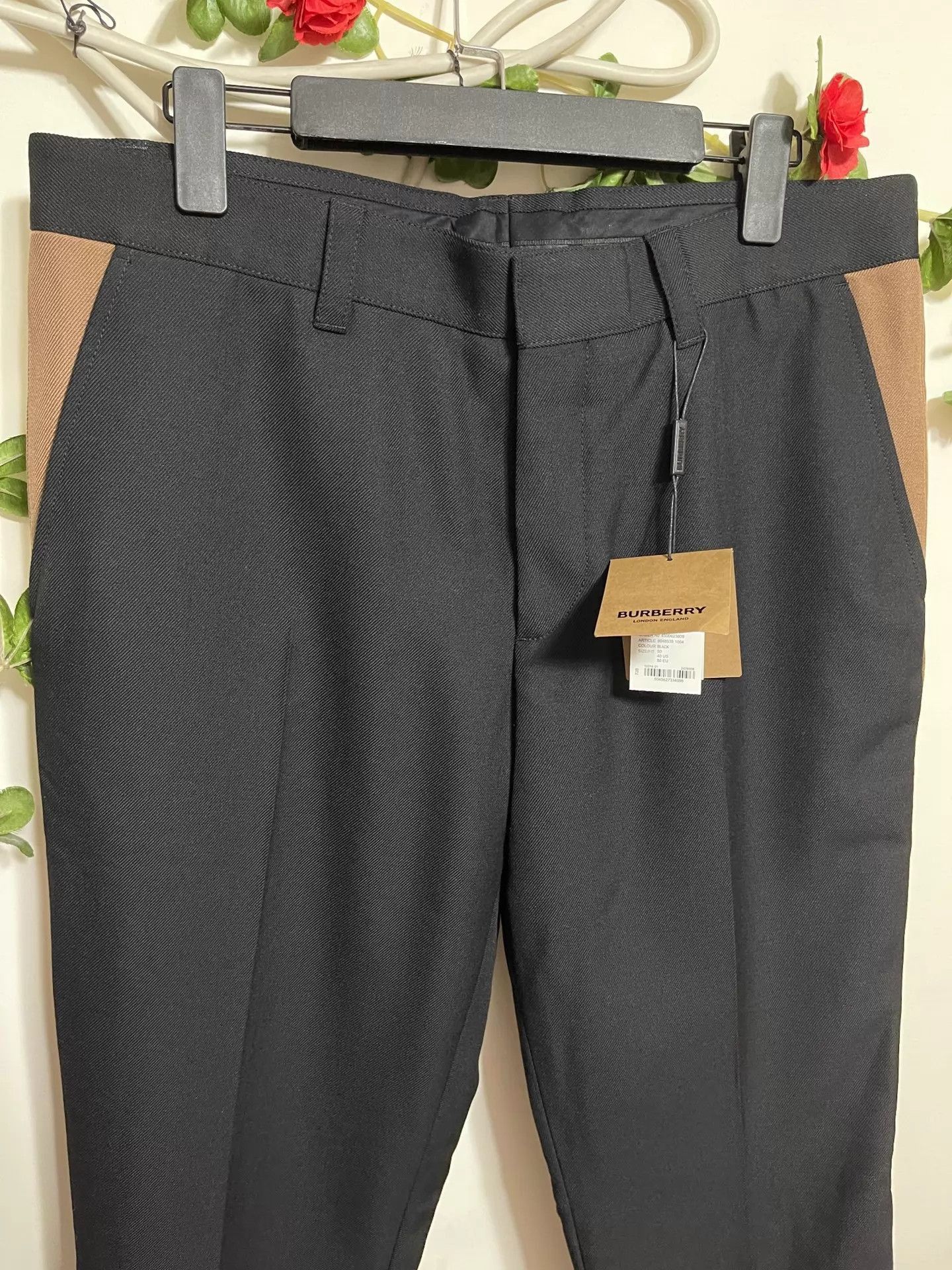Burberry Black Slim-Fit Casual Pants Size 30 Size US 30 / EU 46 - 3 Thumbnail
