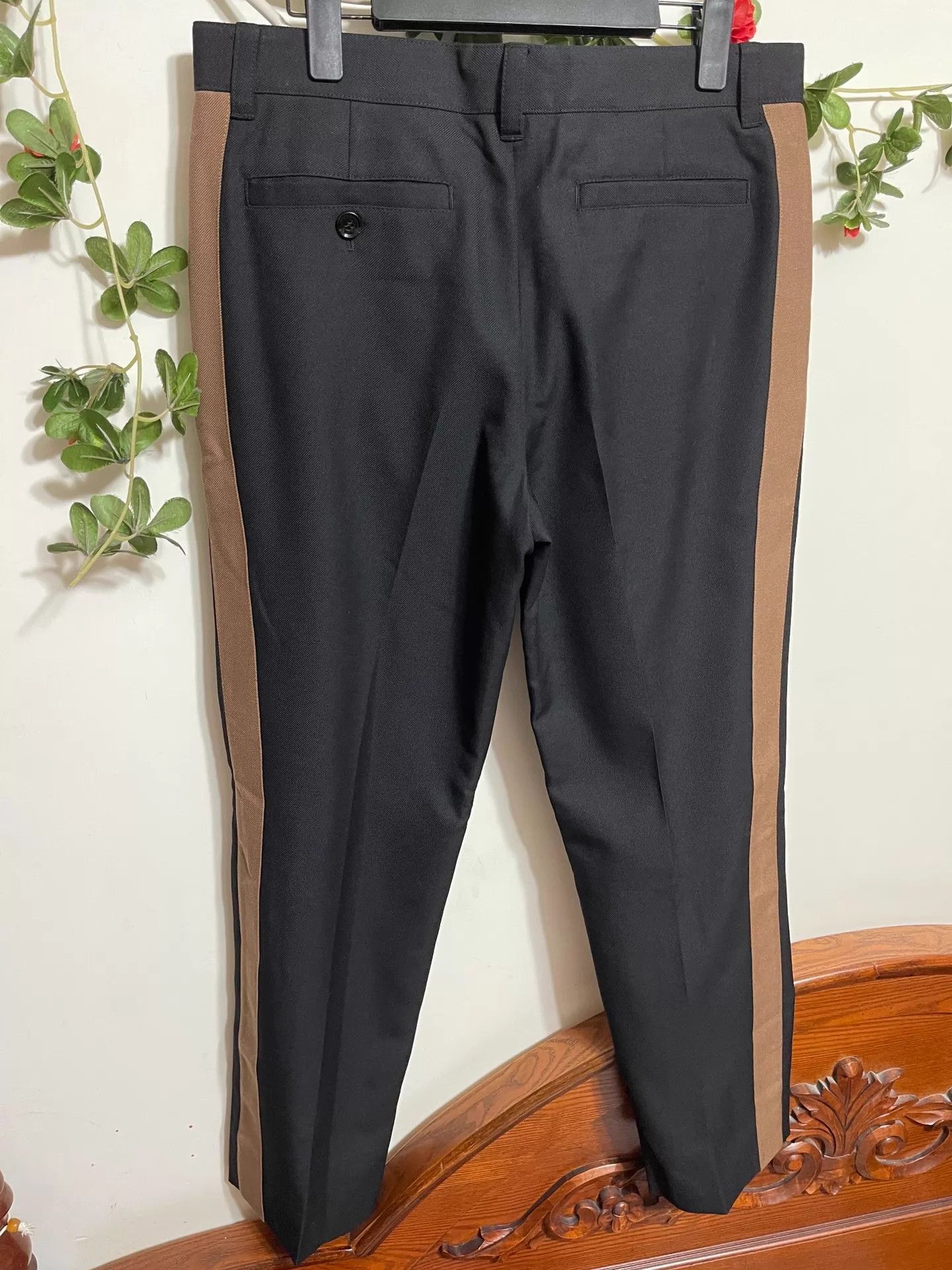Burberry Black Slim-Fit Casual Pants Size 30 Size US 30 / EU 46 - 2 Thumbnail