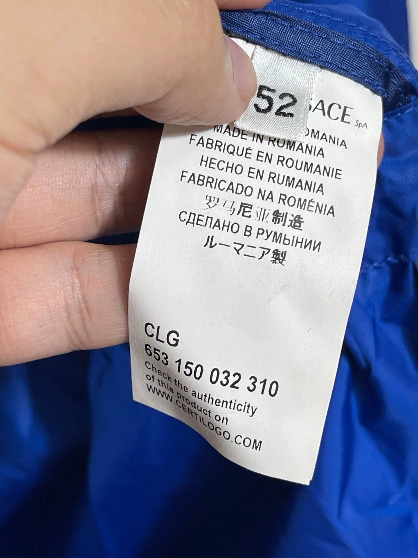Versace Blue Lightweight Jacket with Buttons and Pockets Size US L / EU 52-54 / 3 - 7 Thumbnail