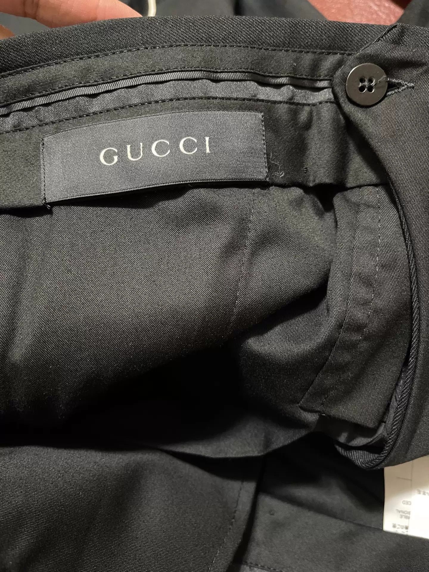 Gucci Black Casual Pants with White Side Stripes Size US 34 / EU 50 - 6 Thumbnail