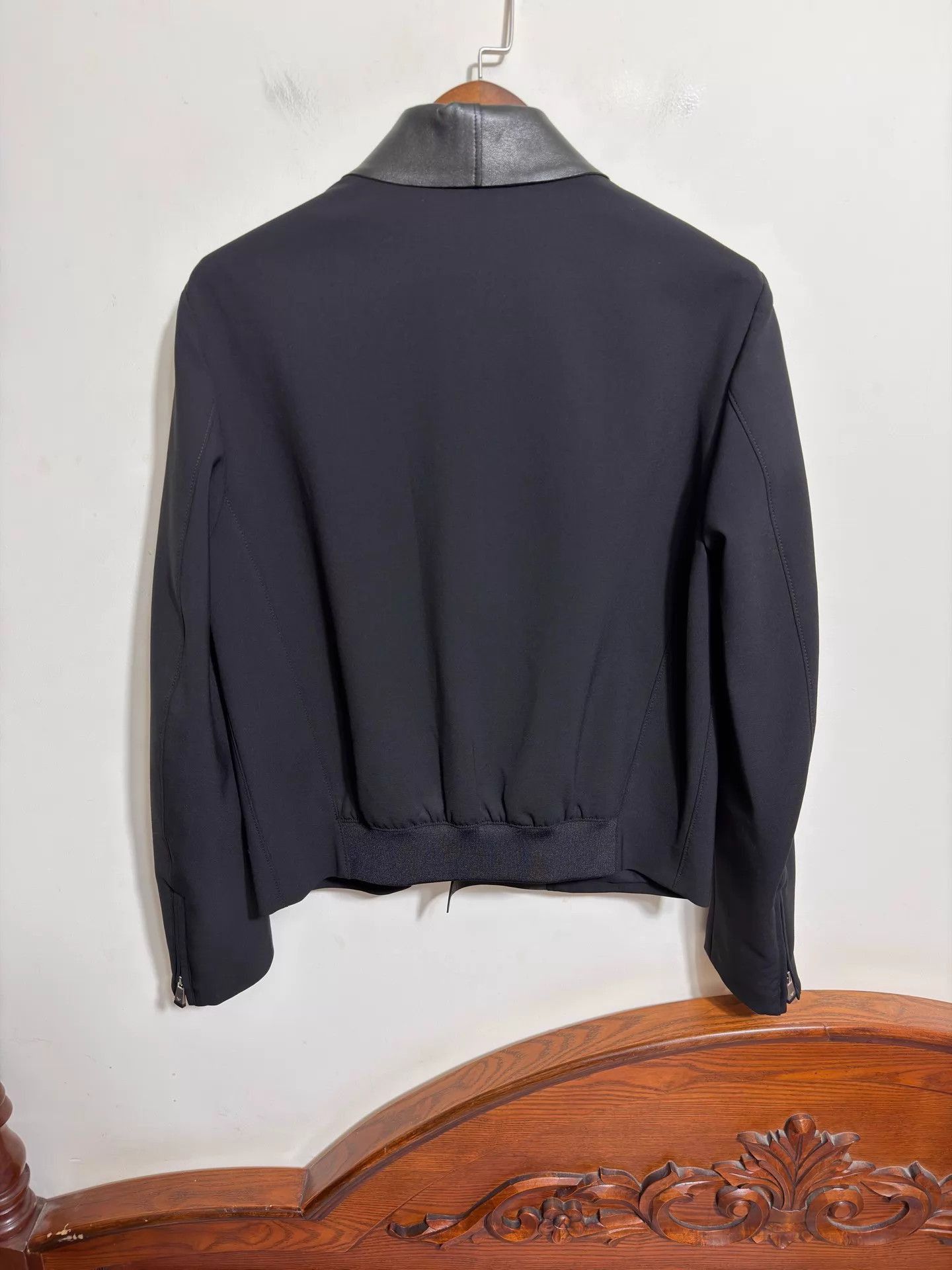 Emporio Armani Multi Color Leather Collar Zip Front Jacket Size US M / EU 48-50 / 2 - 2 Thumbnail