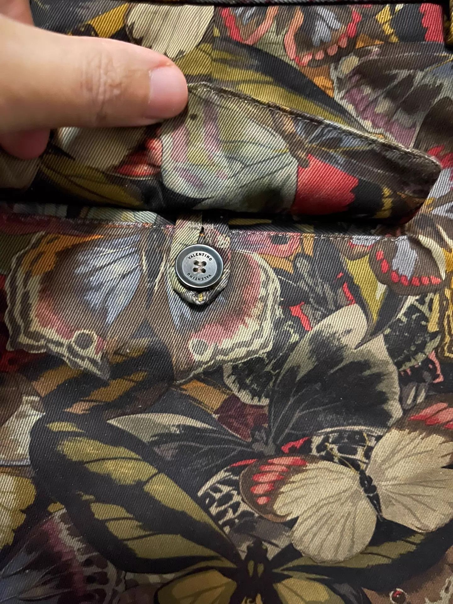 Valentino Multi Color Butterfly Print Casual Pants Size 28 Size US 28 / EU 44 - 3 Thumbnail