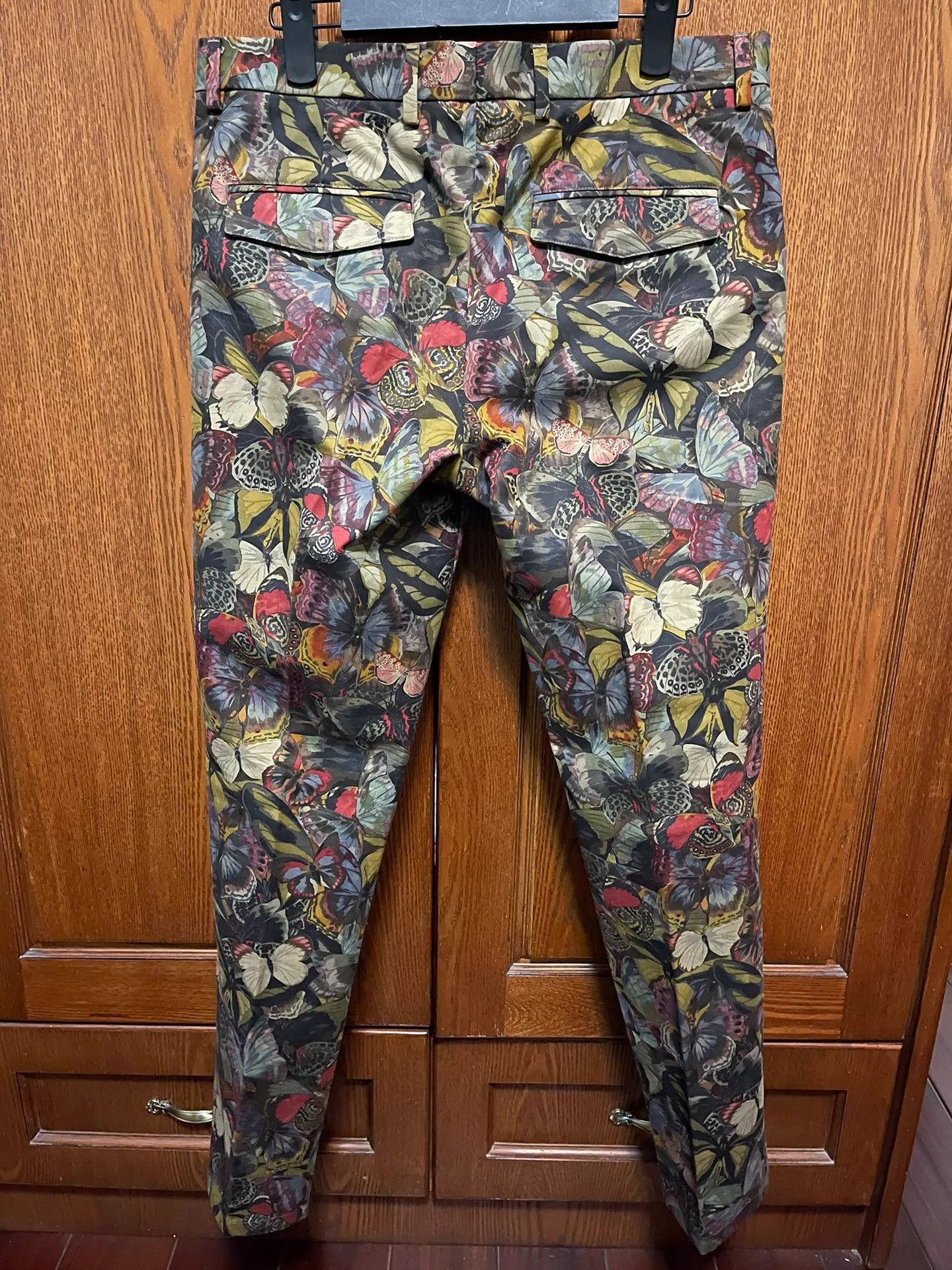 Valentino Multi Color Butterfly Print Casual Pants Size 28 Size US 28 / EU 44 - 2 Thumbnail