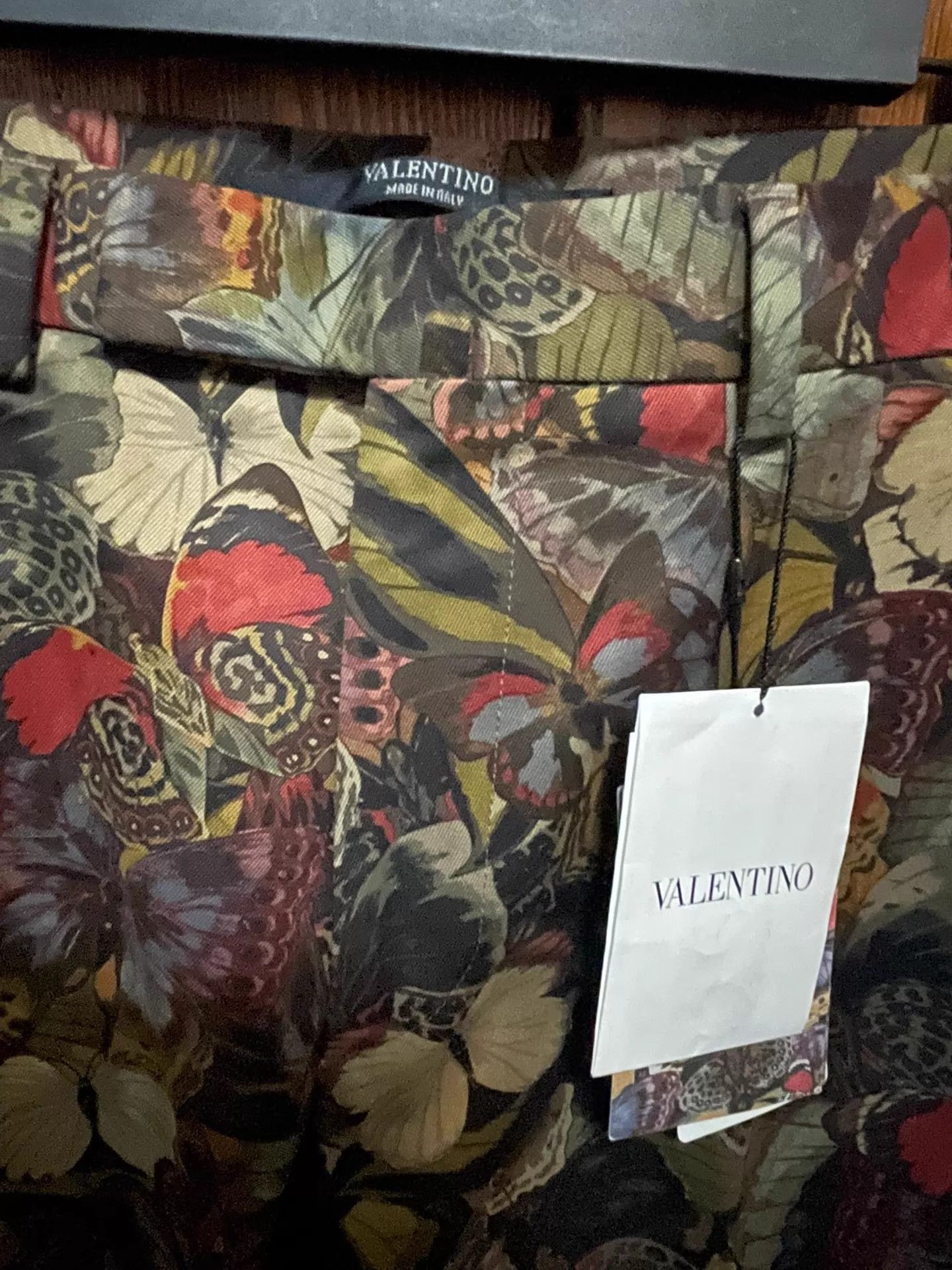 Valentino Multi Color Butterfly Print Casual Pants Size 28 Size US 28 / EU 44 - 5 Thumbnail