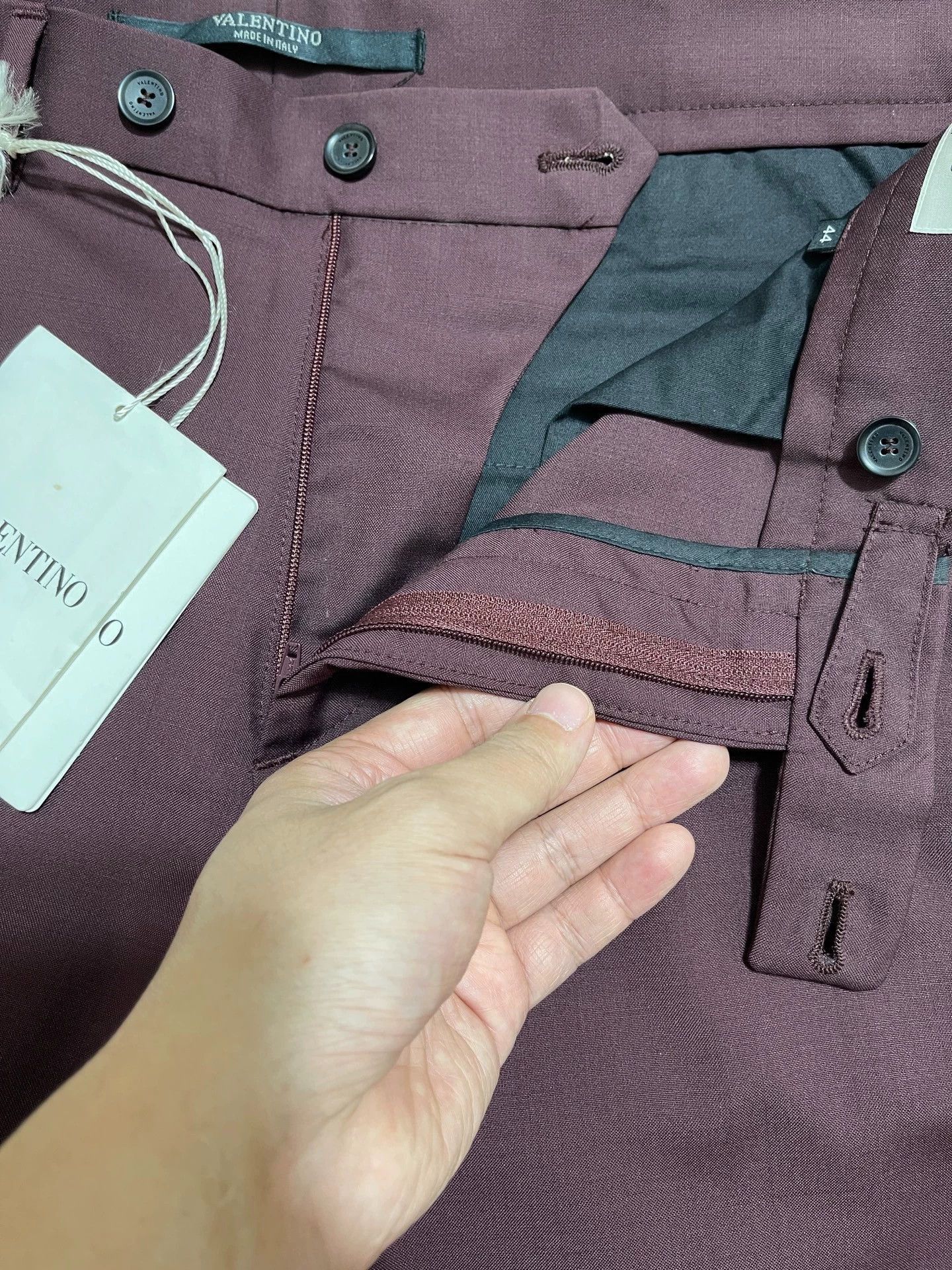 Valentino Red Slim-Fit Casual Pants Size 28 Size US 28 / EU 44 - 3 Thumbnail