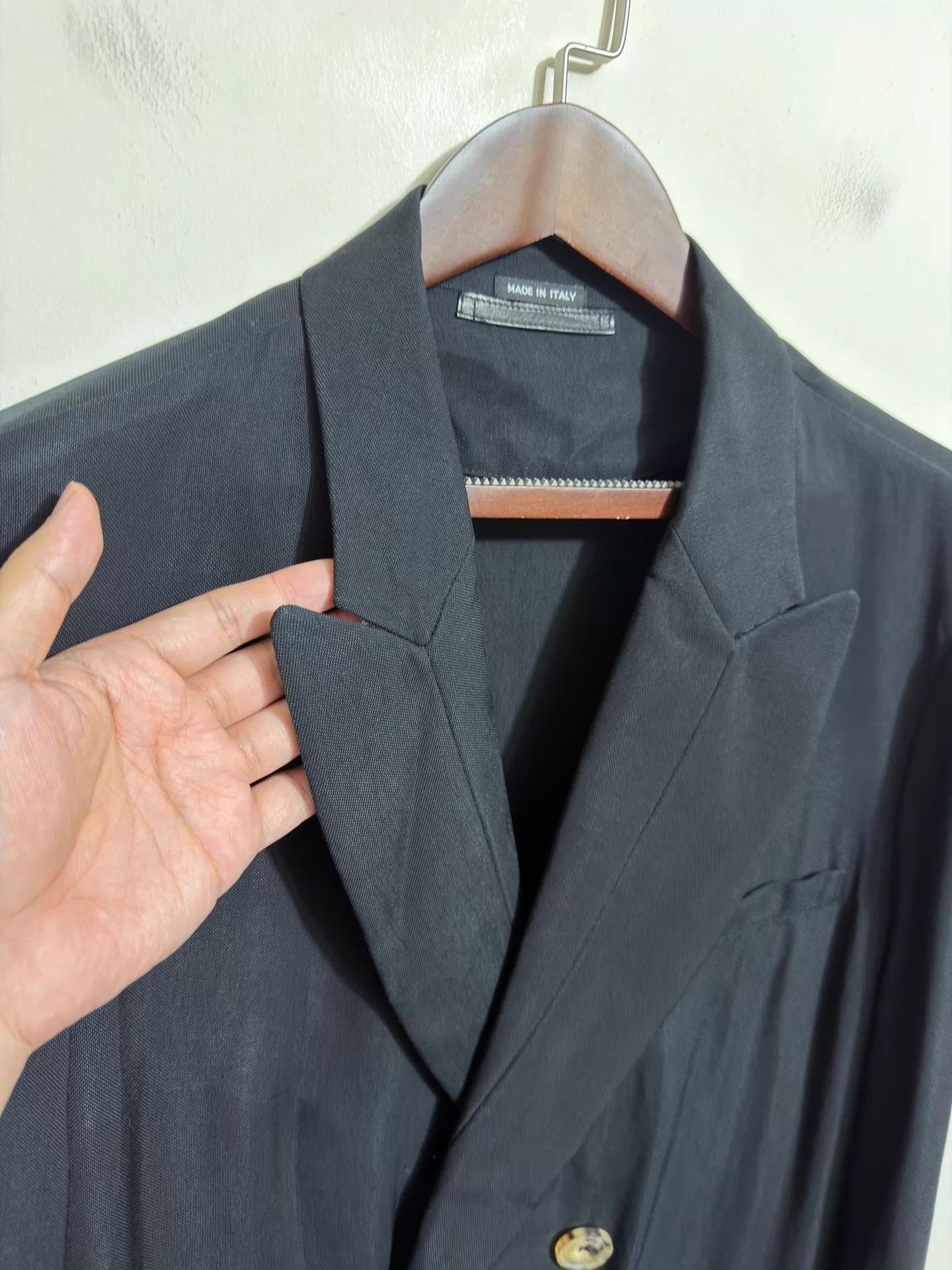 Giorgio Armani Black Double-Breasted Blazer - Size L Size US L / EU 52-54 / 3 - 3 Thumbnail