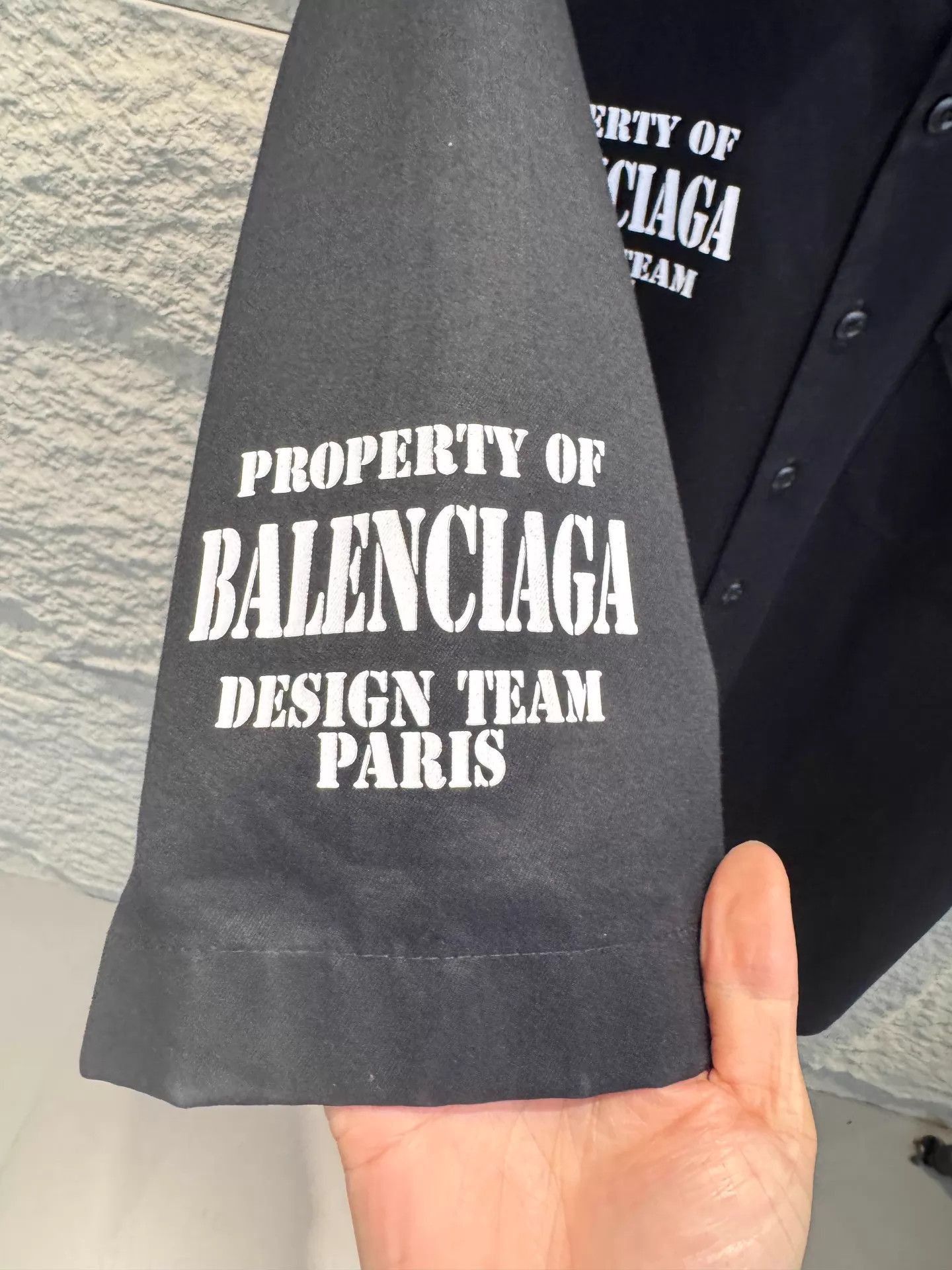 Balenciaga Black Short Sleeve Button-Up Shirt Size L Size US L / EU 52-54 / 3 - 4 Thumbnail