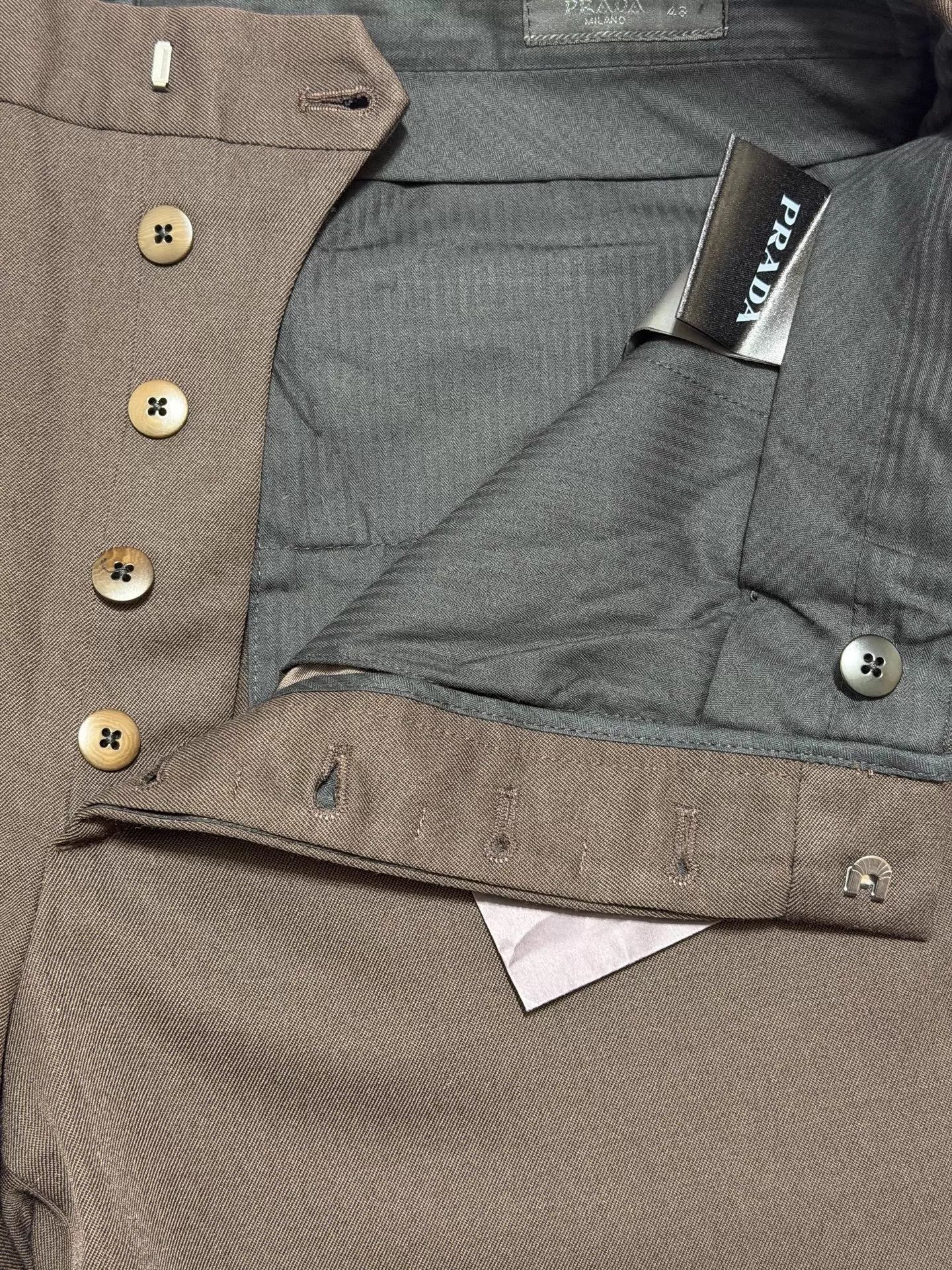 Prada Brown Tailored Pants Size 32 Size US 32 / EU 48 - 4 Thumbnail