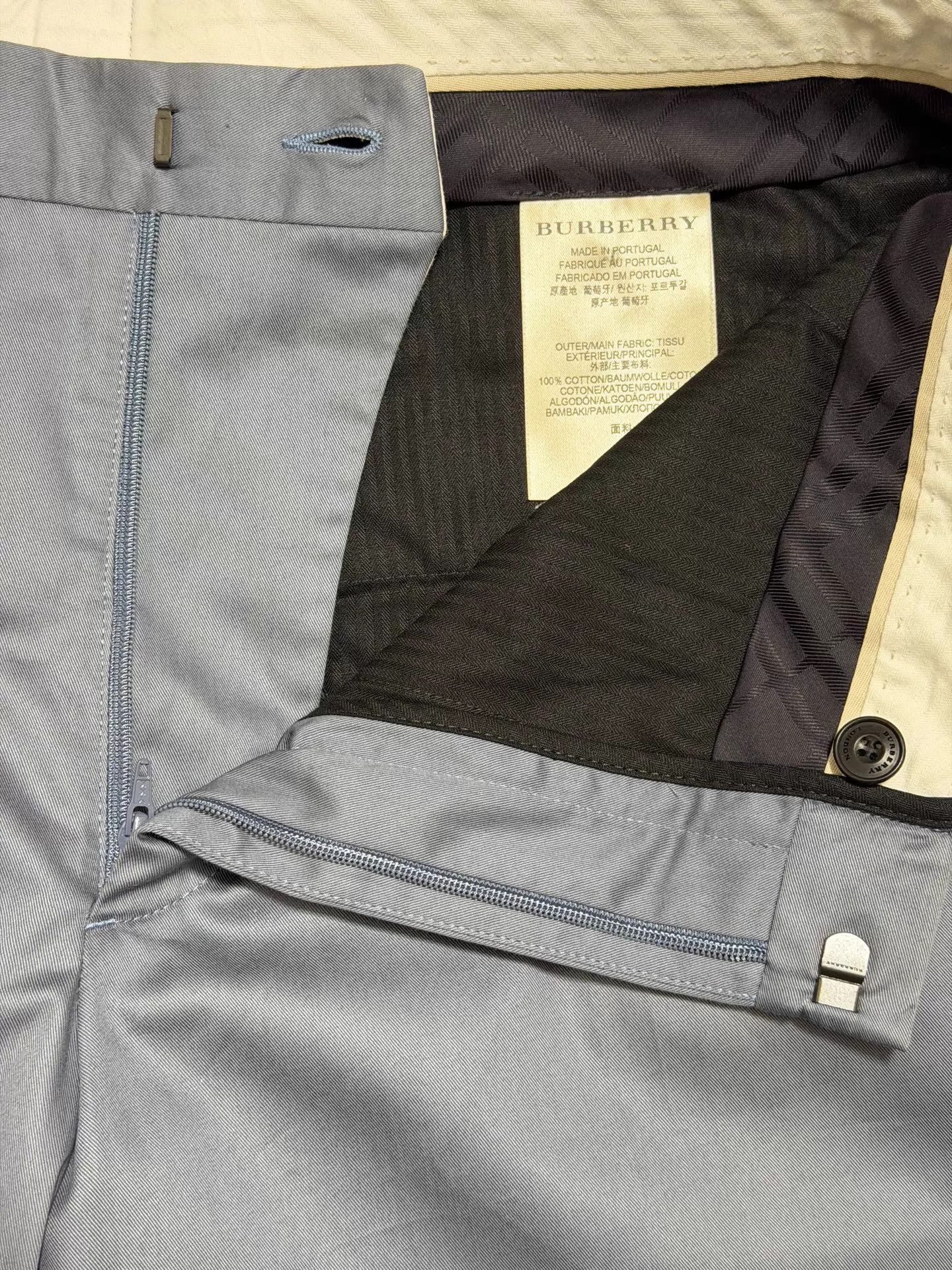 Burberry Blue Casual Pants Size 32 Size US 32 / EU 48 - 4 Thumbnail