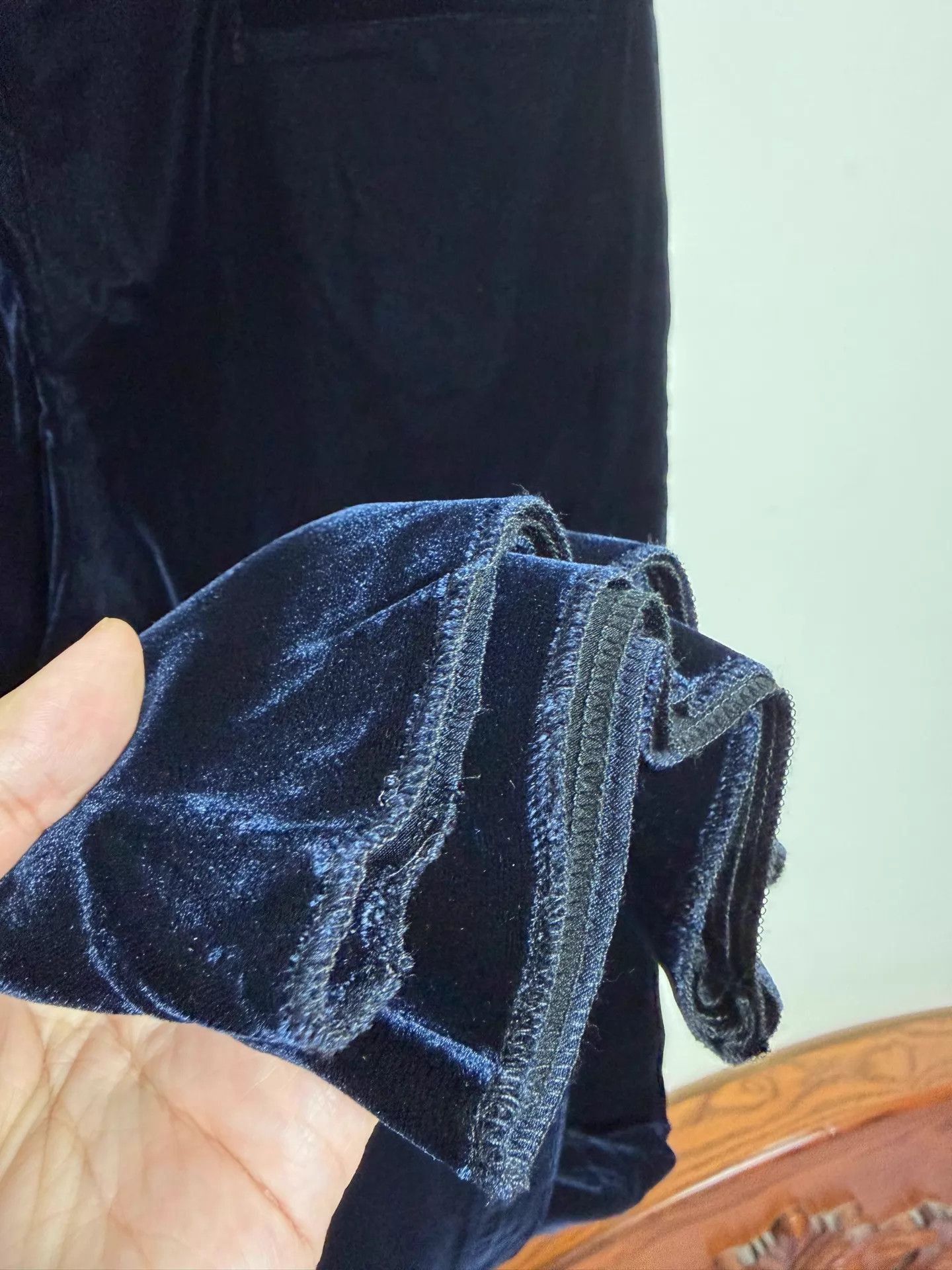 Armani Blue Casual Velvet Pants Size 36 Size US 36 / EU 52 - 5 Thumbnail