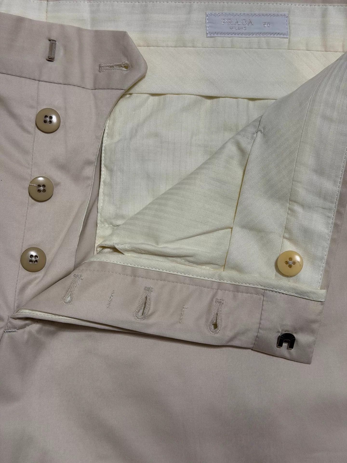 Prada Beige Casual Pants Size 34 Size US 34 / EU 50 - 4 Thumbnail
