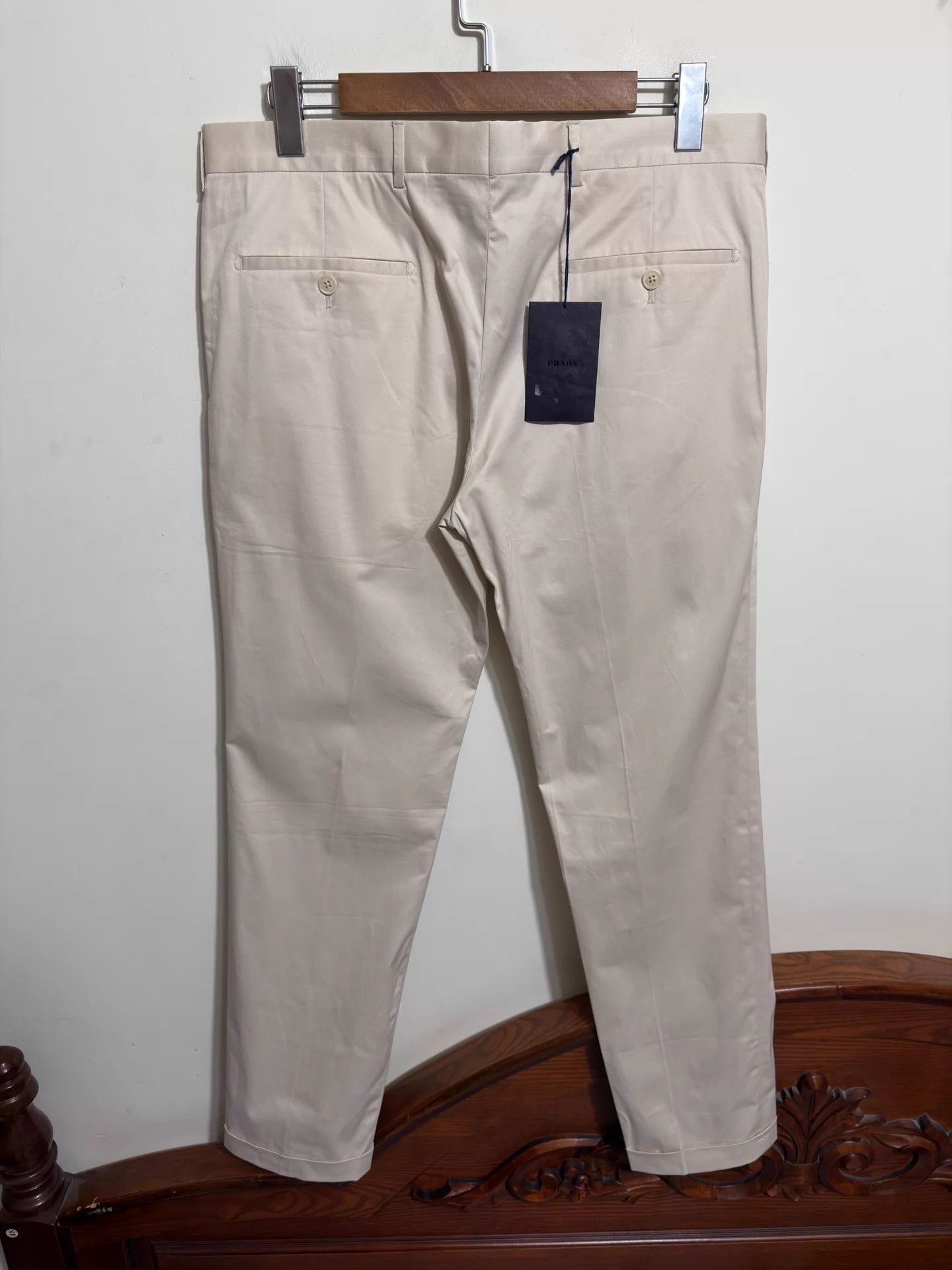 Prada Beige Casual Pants Size 34 Size US 34 / EU 50 - 2 Thumbnail