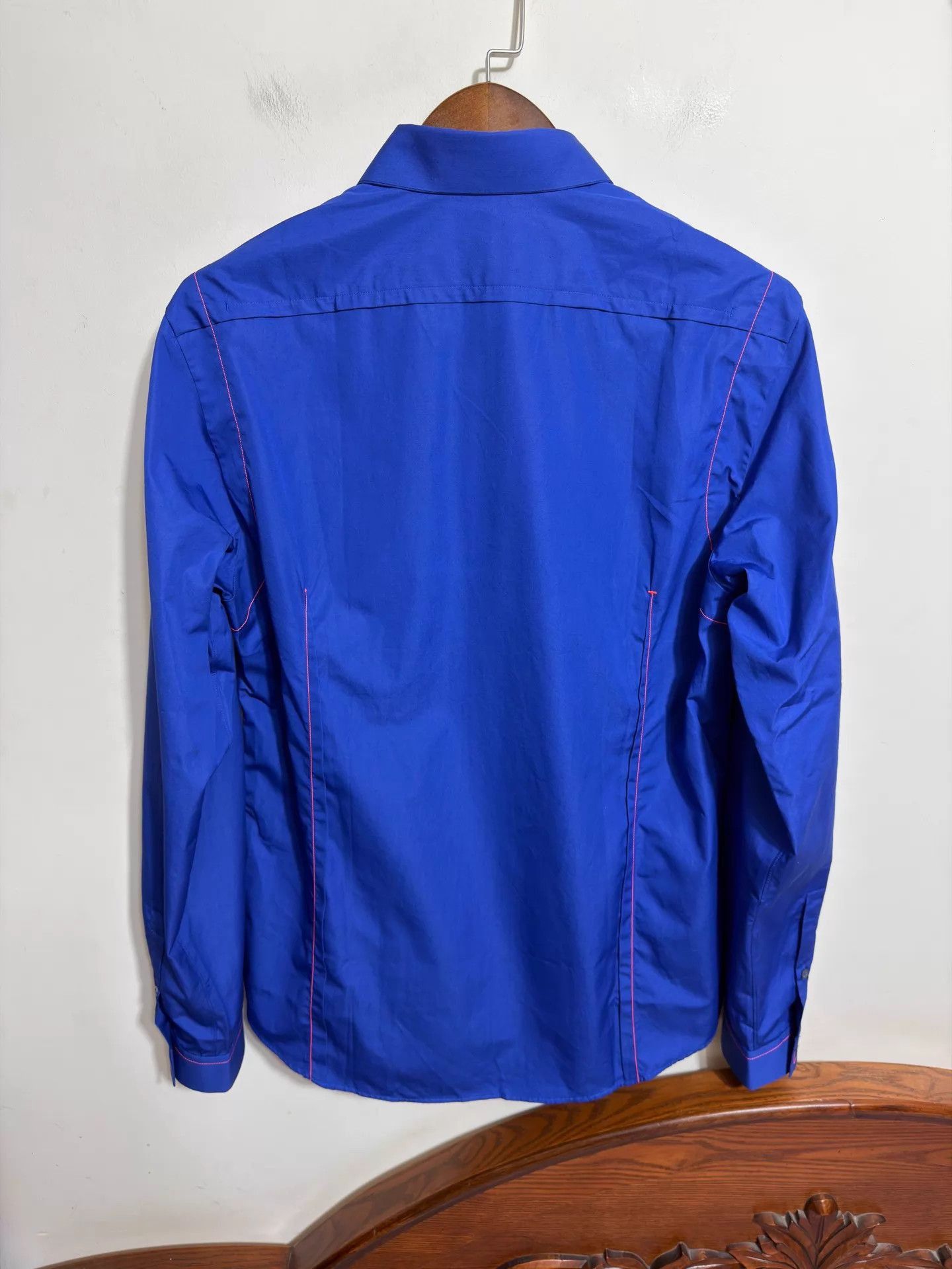 Jil Sander Blue Long Sleeve Button-Up Shirt Size US L / EU 52-54 / 3 - 2 Thumbnail