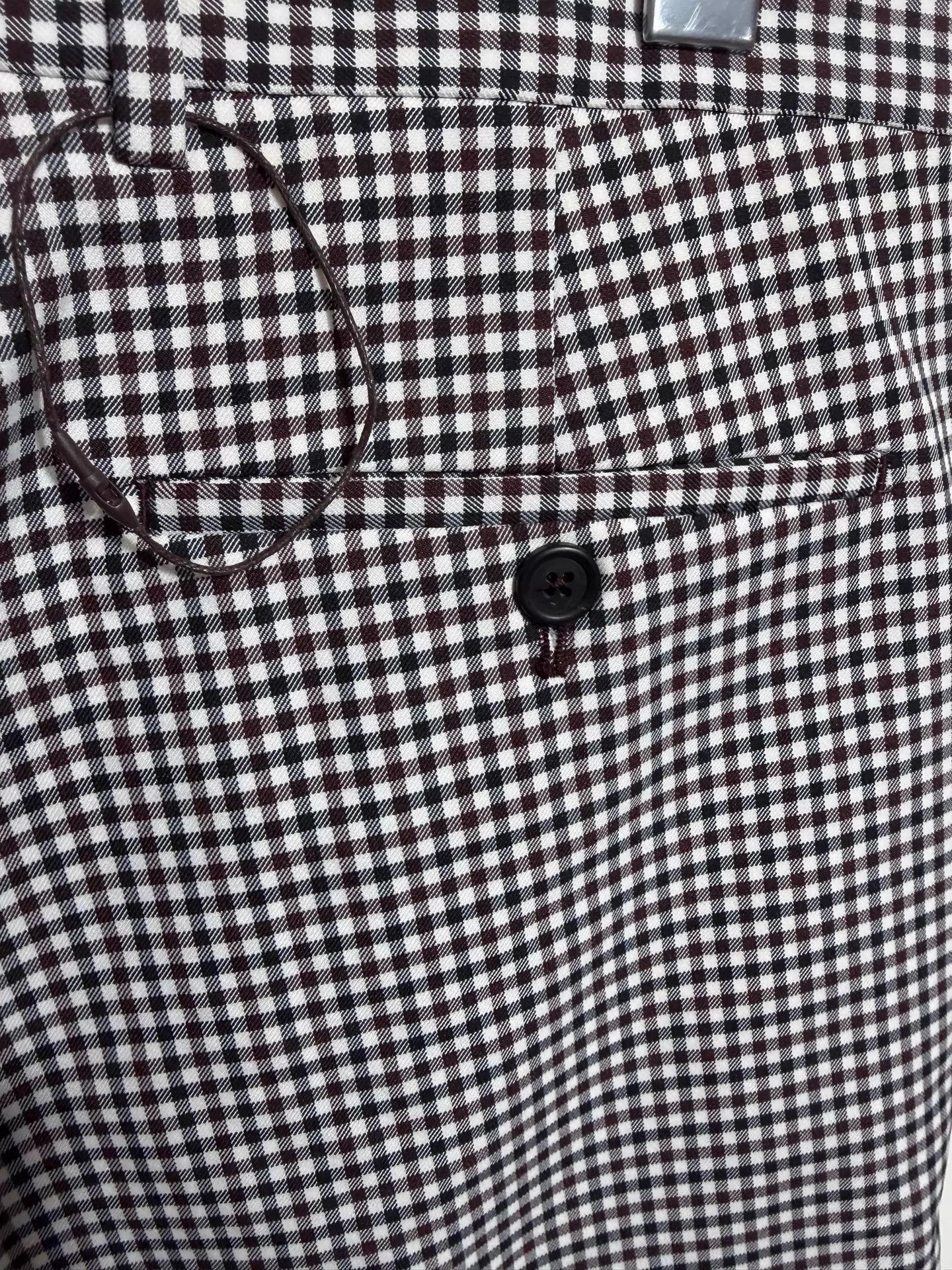 Prada Multi Checkered Casual Pants Size 34 Size US 34 / EU 50 - 6 Thumbnail