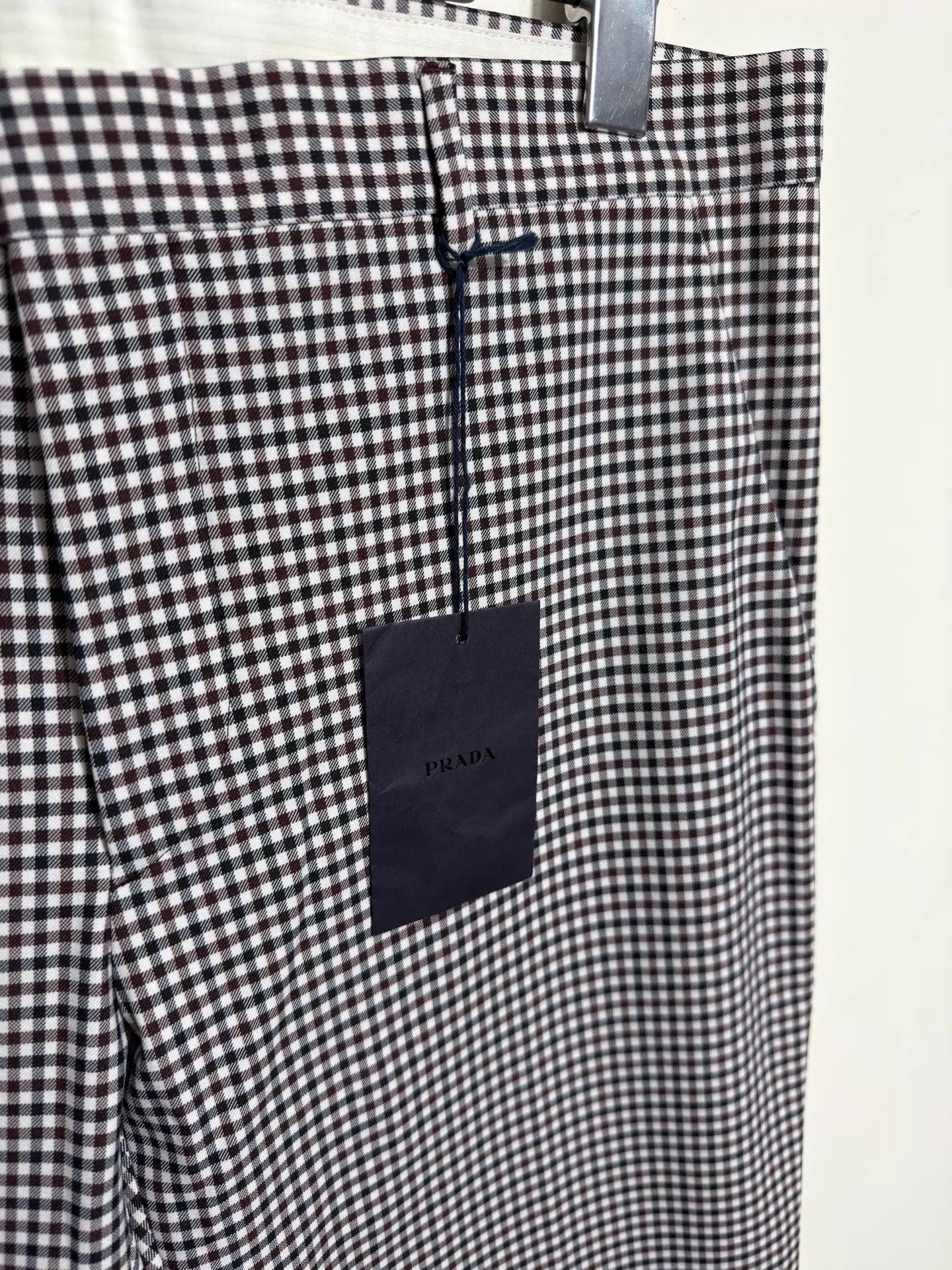 Prada Multi Checkered Casual Pants Size 34 Size US 34 / EU 50 - 4 Thumbnail