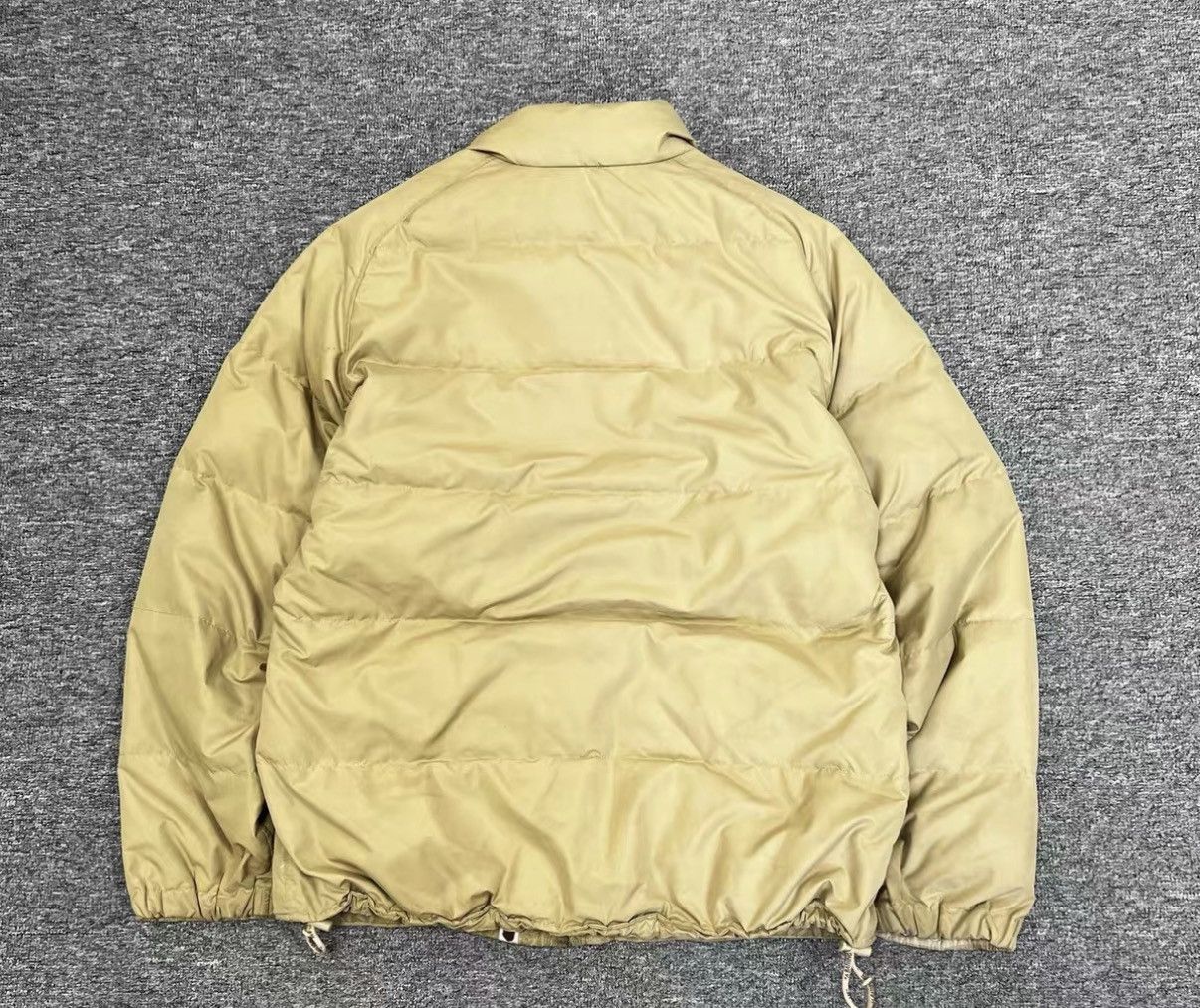 Bape Beige Puffer Jacket with Button Front - L Size US L / EU 52-54 / 3 - 2 Thumbnail