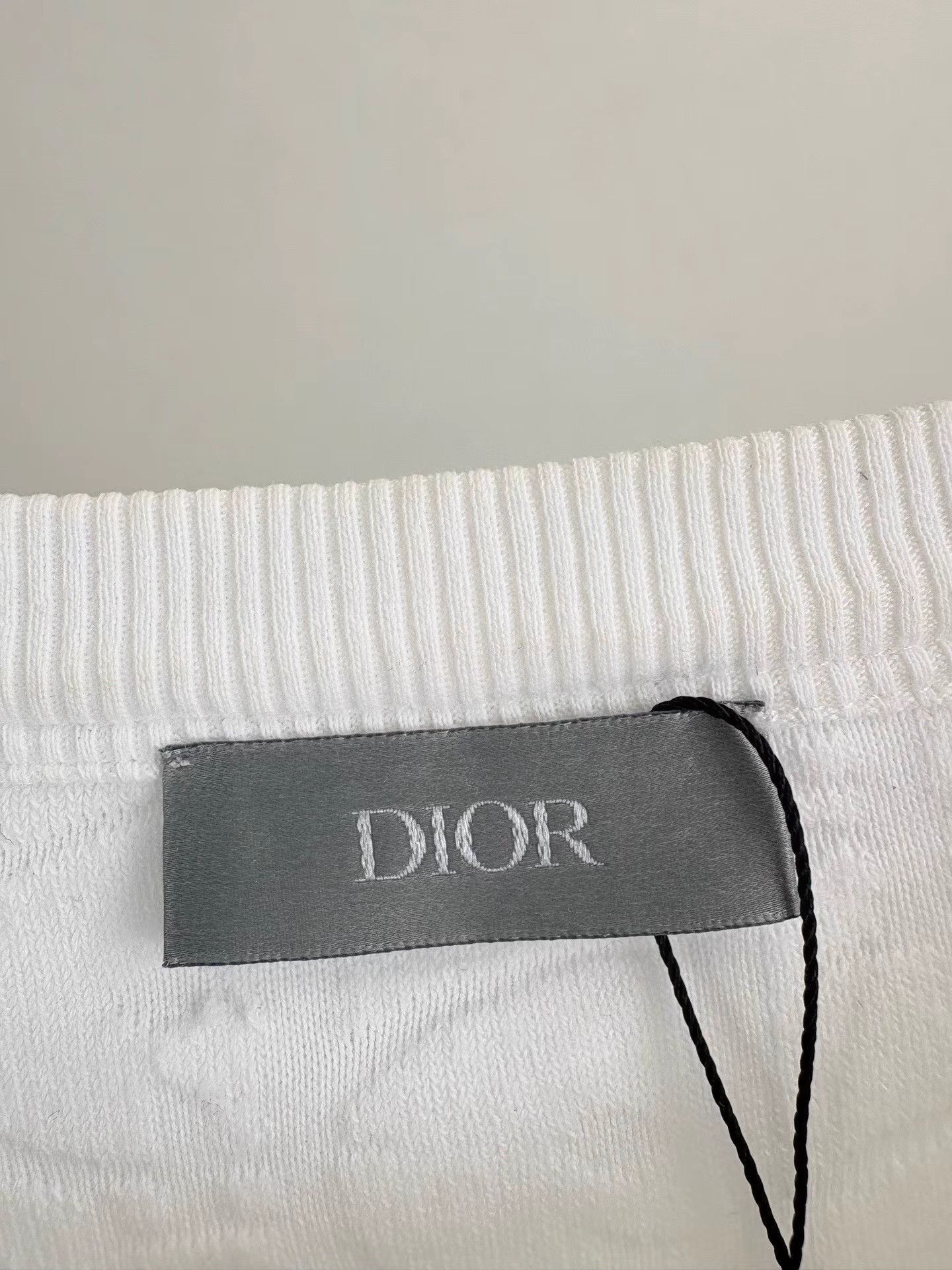 Dior White Textured Short Sleeve Shirt Size US XL / EU 56 / 4 - 4 Thumbnail