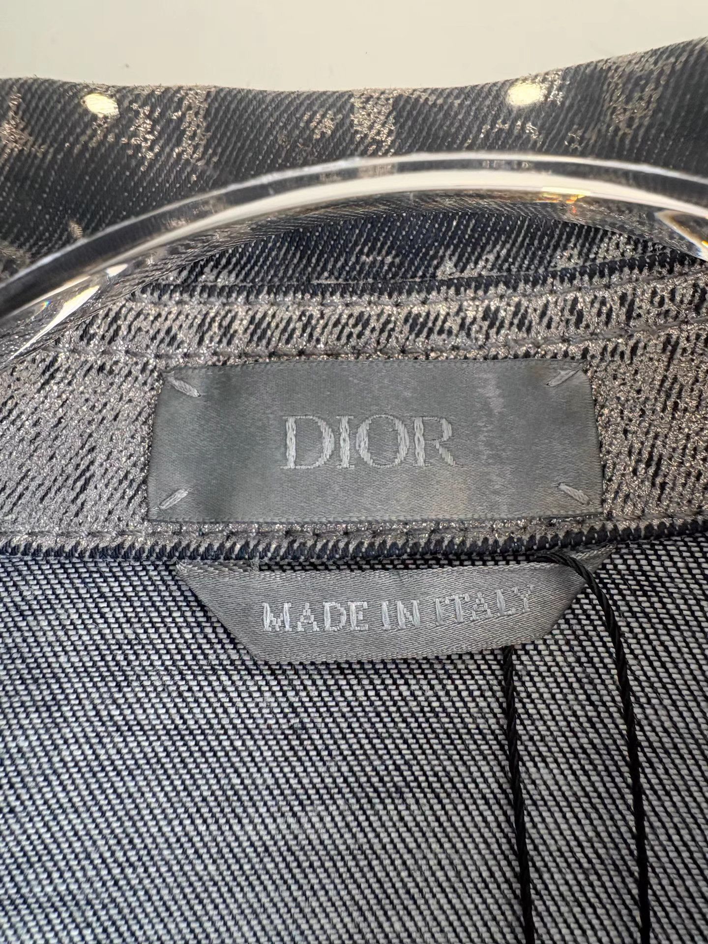 Dior Gray Patterned Long-Sleeve Button-Up Shirt XS Size US XS / EU 42 / 0 - 5 Thumbnail