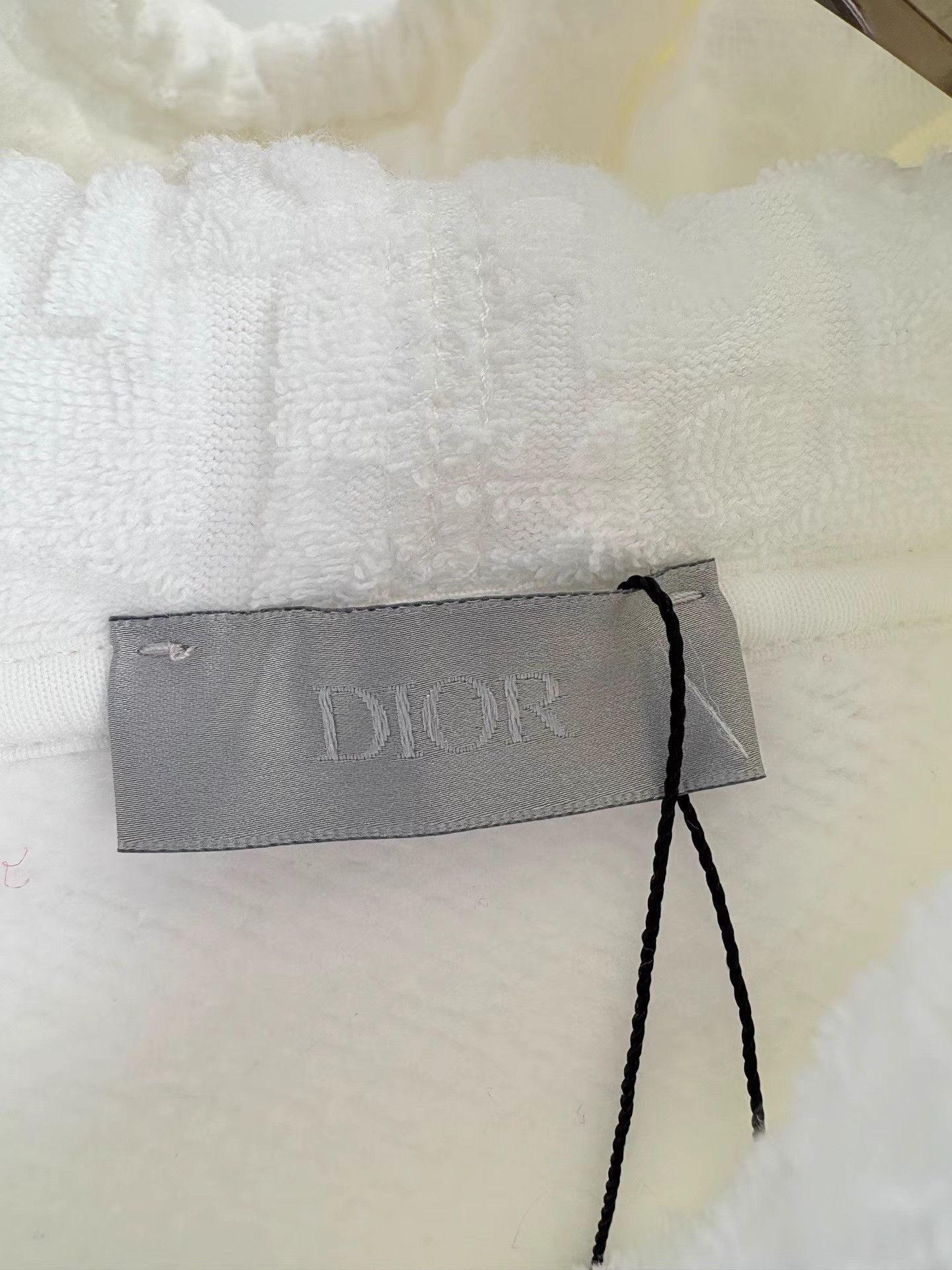 Dior White Textured Hoodie with Drawstring Hood Size US S / EU 44-46 / 1 - 4 Thumbnail