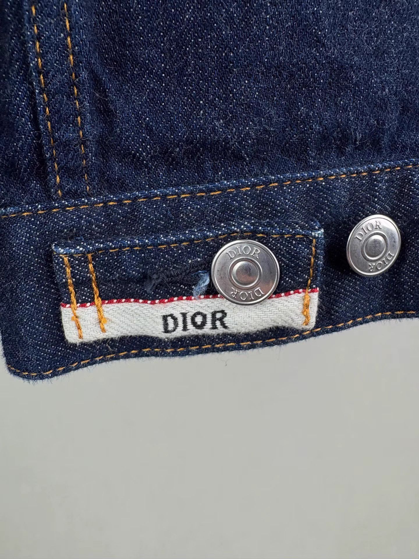 Dior Blue Denim Jacket with Button Closure - Size S Size US S / EU 44-46 / 1 - 4 Thumbnail