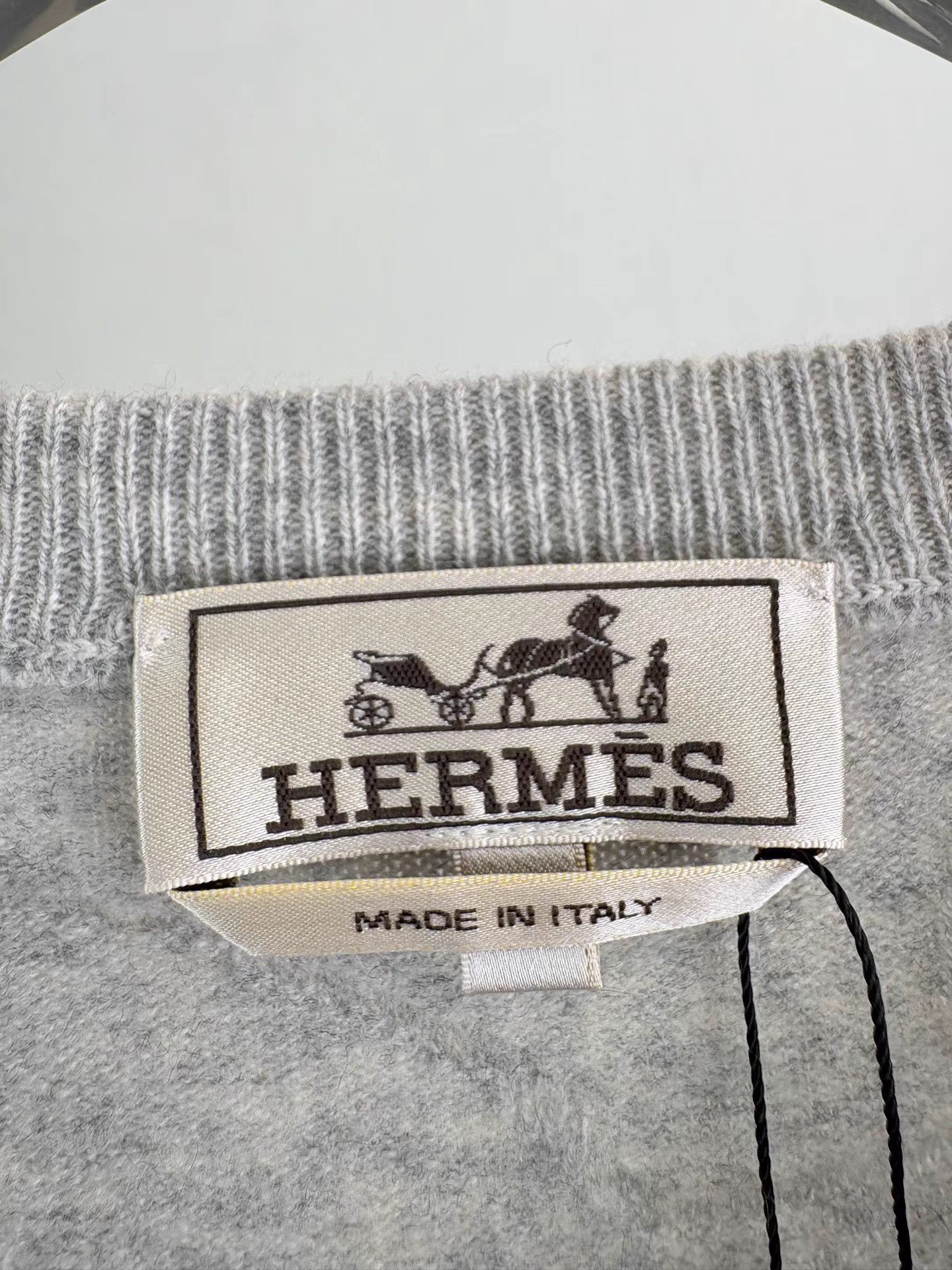 Hermes Gray Textured Long Sleeve Sweater - XXL Size US XXL / EU 58 / 5 - 3 Thumbnail