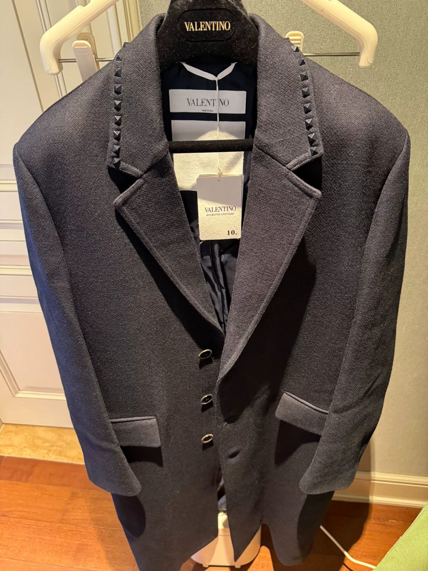 Valentino Valentino Rockstud Wool Coat Size US M / EU 48-50 / 2 - 2 Thumbnail