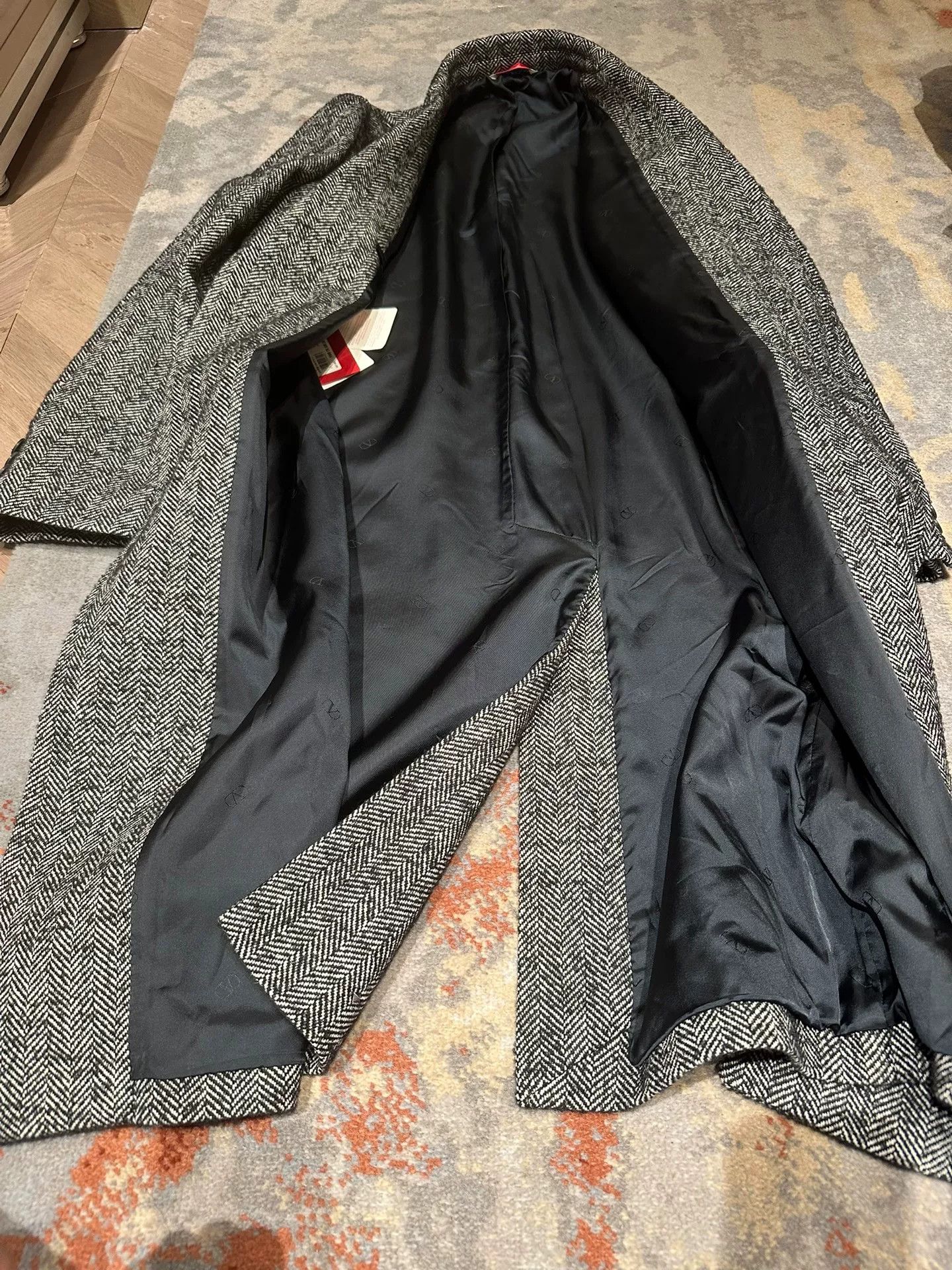 Valentino Valentino Gray Wool Coat with Studs Size US M / EU 48-50 / 2 - 3 Thumbnail