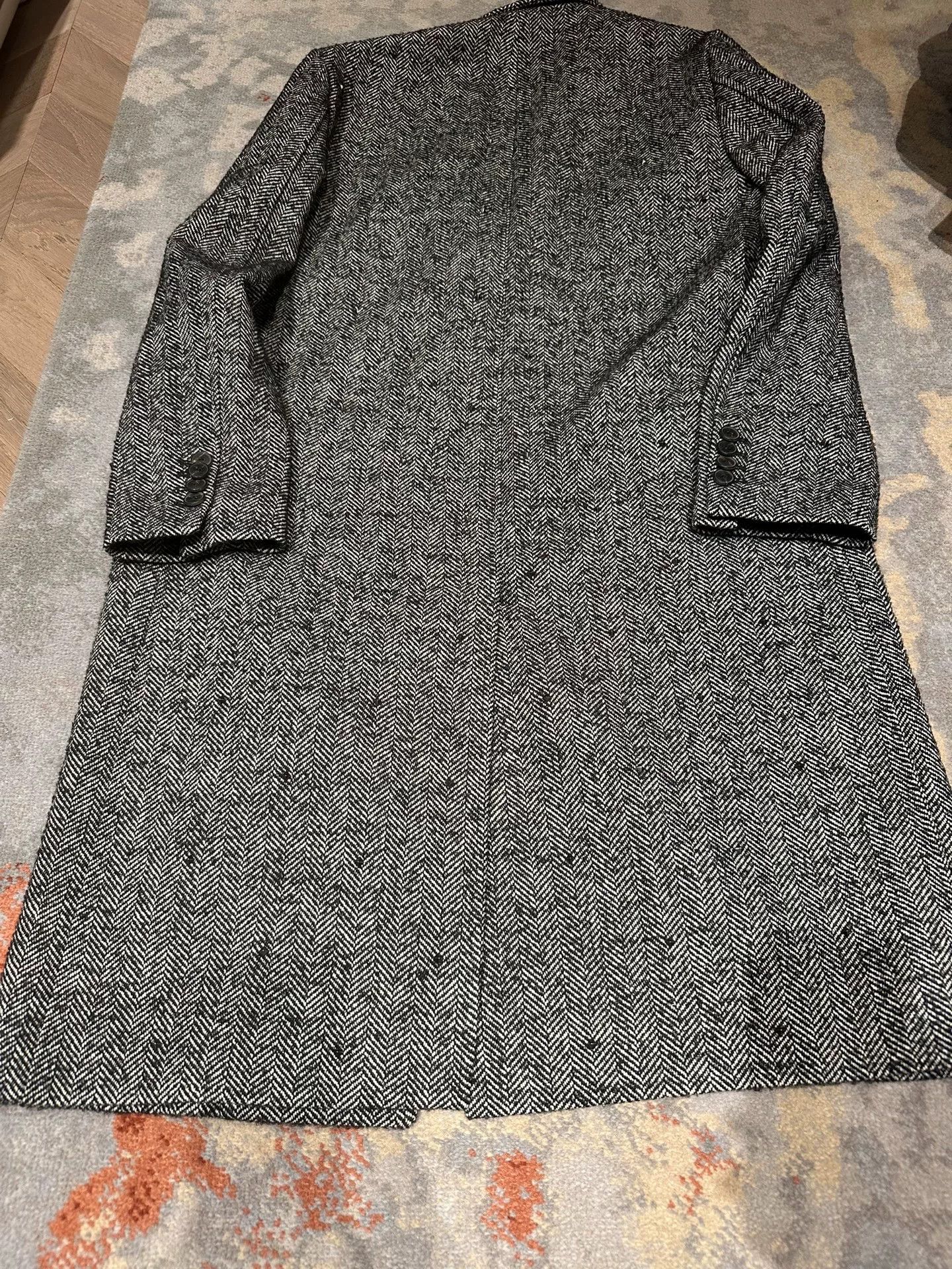 Valentino Valentino Gray Wool Coat with Studs Size US M / EU 48-50 / 2 - 2 Thumbnail
