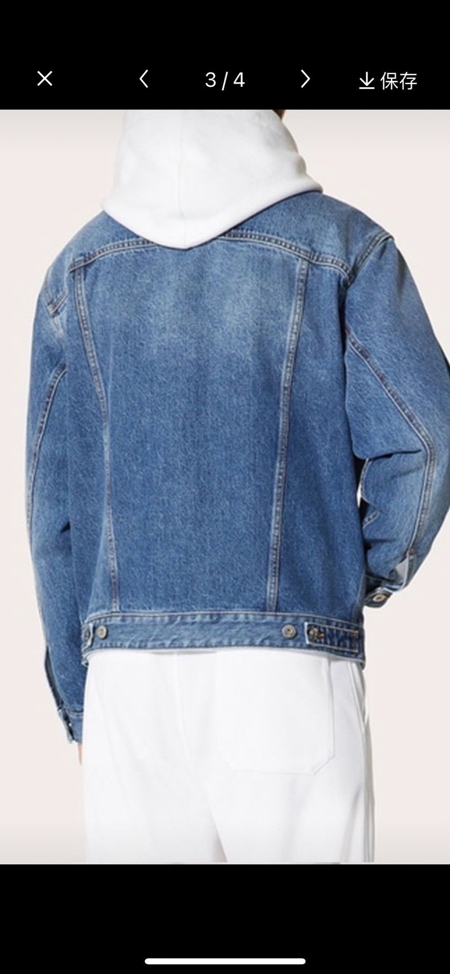 Valentino Valentino Large V Logo Denim Jacket Size US S / EU 44-46 / 1 - 3 Thumbnail