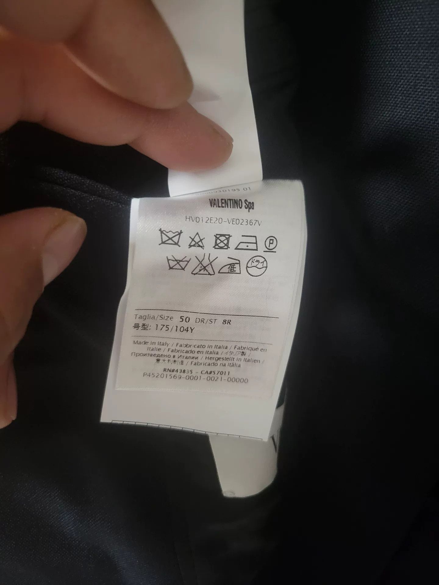 Valentino Valentino Men's Black Suit Set Size US M / EU 48-50 / 2 - 8 Thumbnail