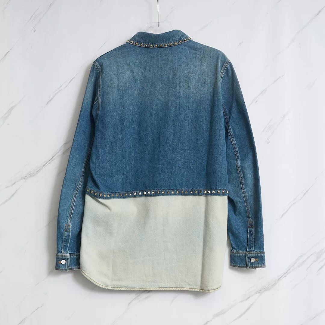 Valentino Valentino Men's Rivet Denim Shirt Size US M / EU 48-50 / 2 - 5 Thumbnail