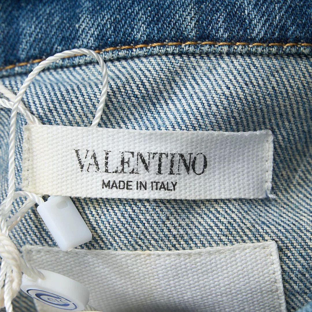 Valentino Valentino Men's Rivet Denim Shirt Size US M / EU 48-50 / 2 - 7 Thumbnail