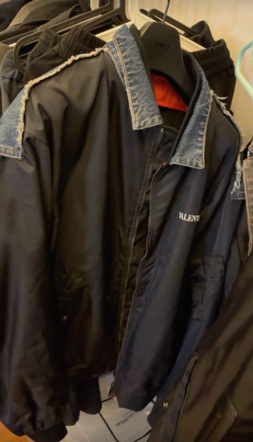 Valentino Valentino Black Bomber Outerwear Size US M / EU 48-50 / 2 - 2 Thumbnail