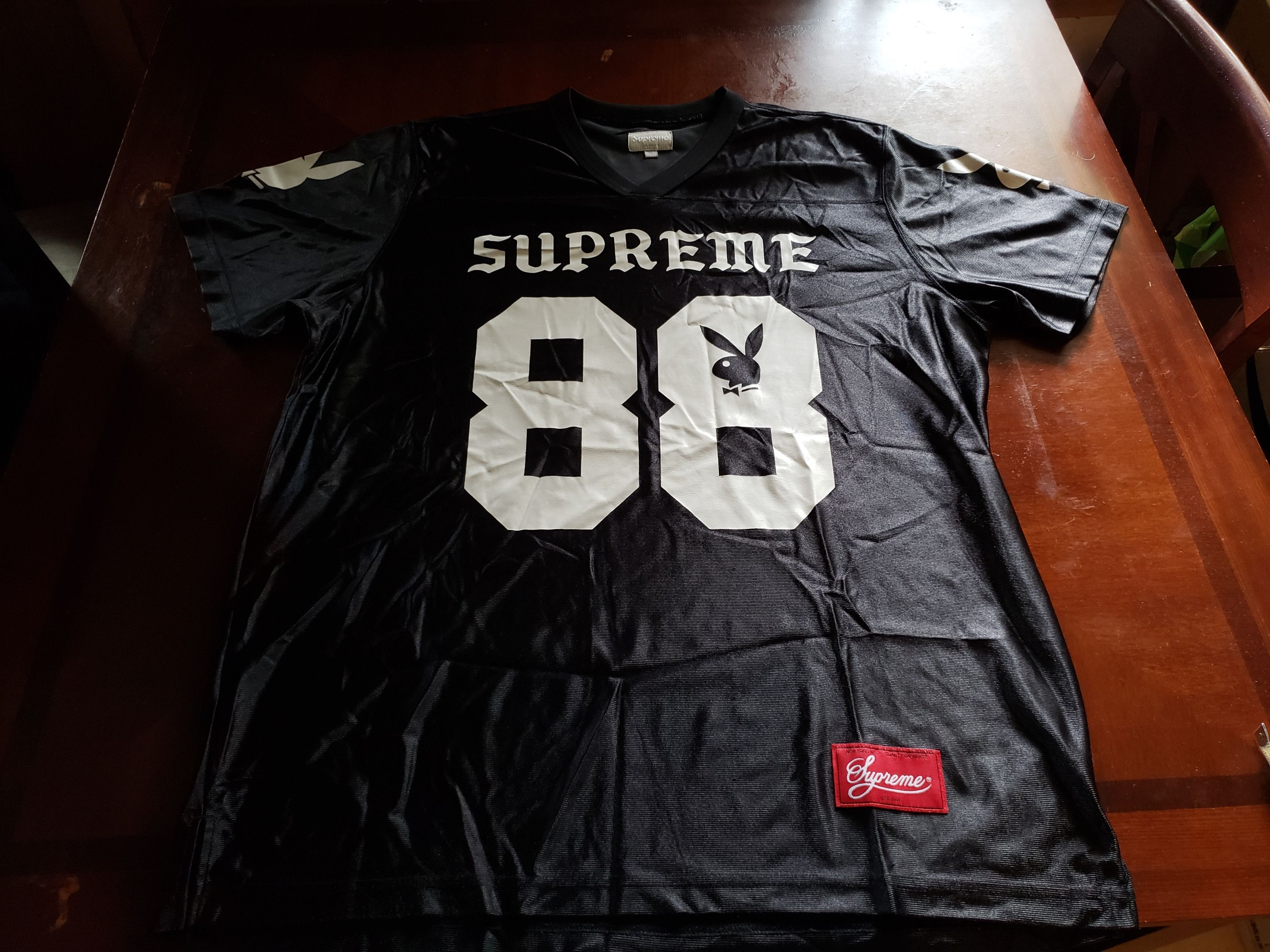 Supreme Supreme Playboy Football Jersey Black L Large SS14