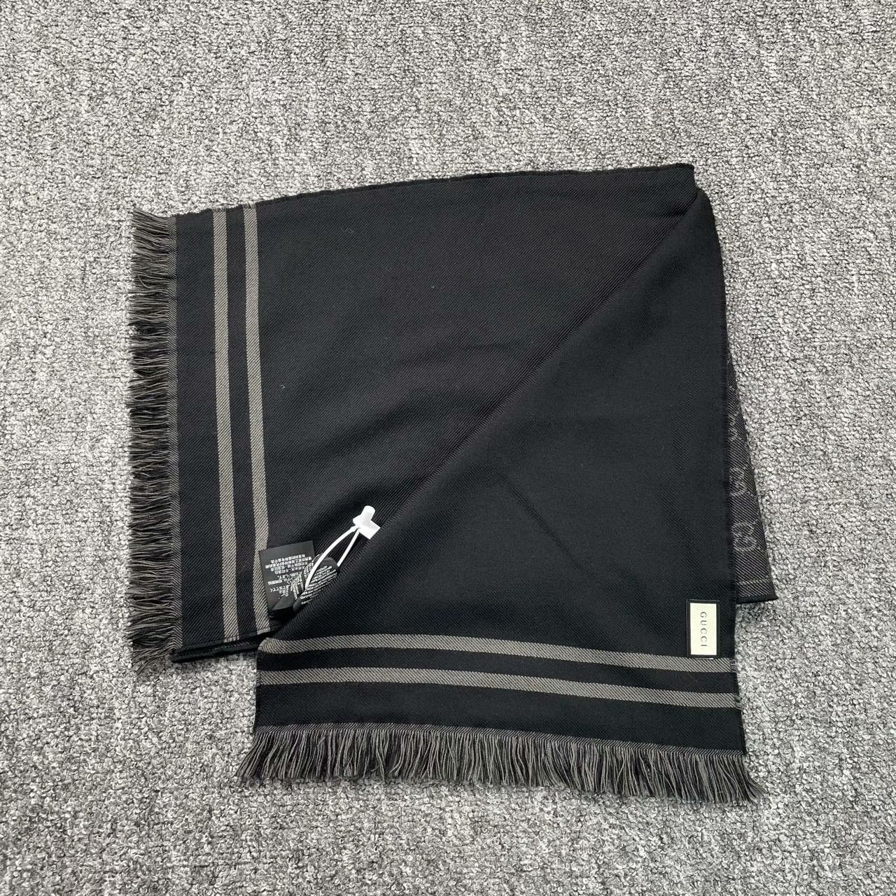 Gucci Gucci Wool Printed Gray Scarf one size Men Size ONE SIZE - 3 Thumbnail