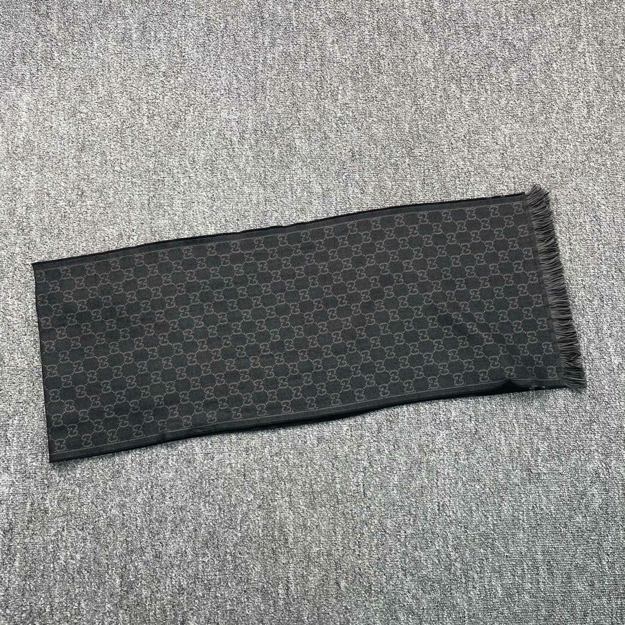 Gucci Gucci Wool Printed Gray Scarf one size Men Size ONE SIZE - 2 Thumbnail