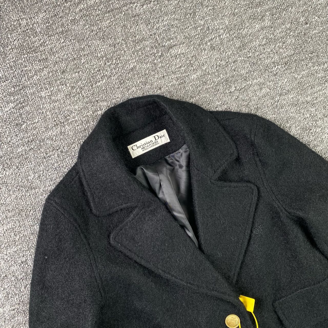 Dior Dior Retro Embroidered Black Coat S Women Size S / US 4 / IT 40 - 3 Thumbnail