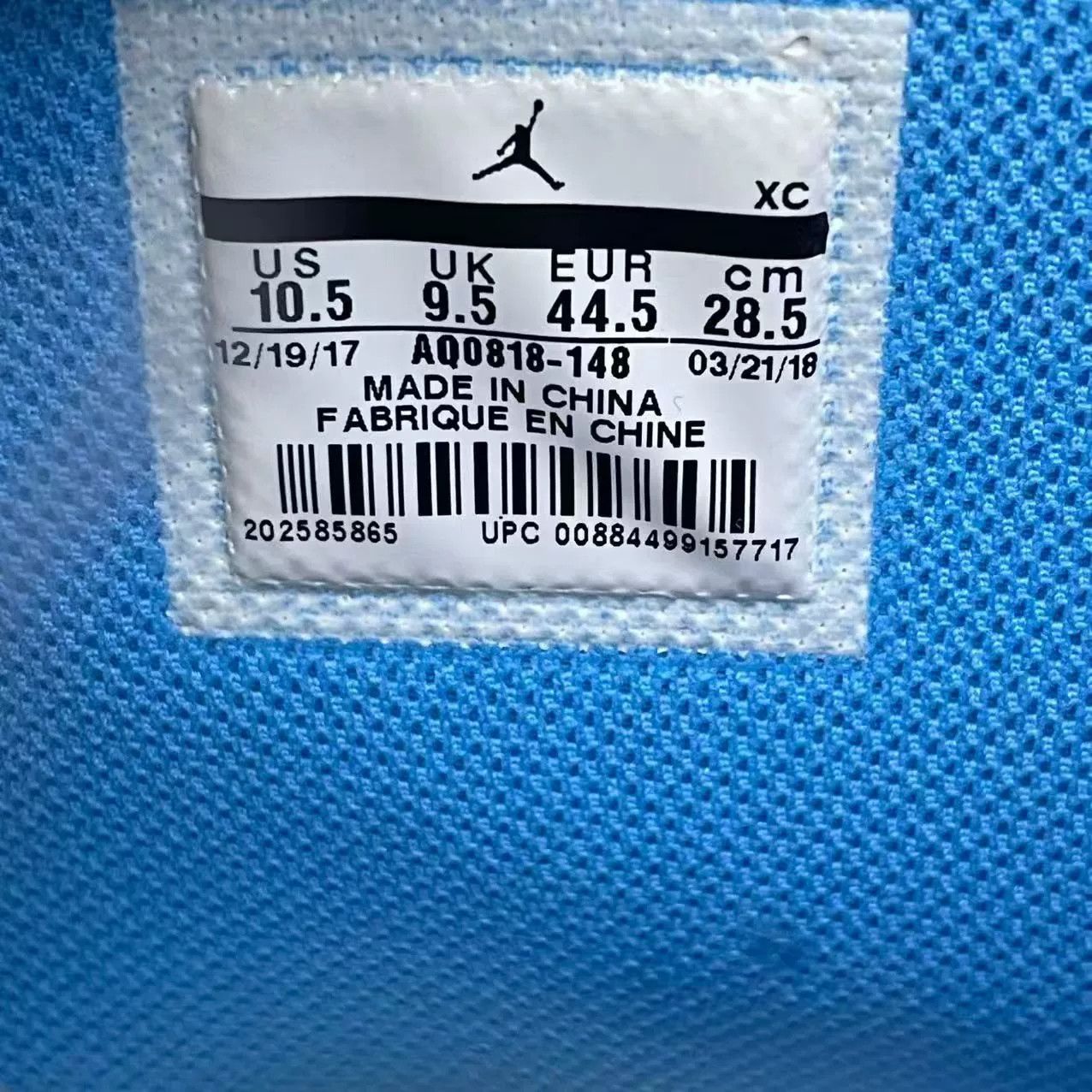 Jordan Brand Jordan Brand AIR JORDAN Blue Lowtop Sneakers 11.5 Men Size US 11.5 / EU 44-45 - 8 Thumbnail