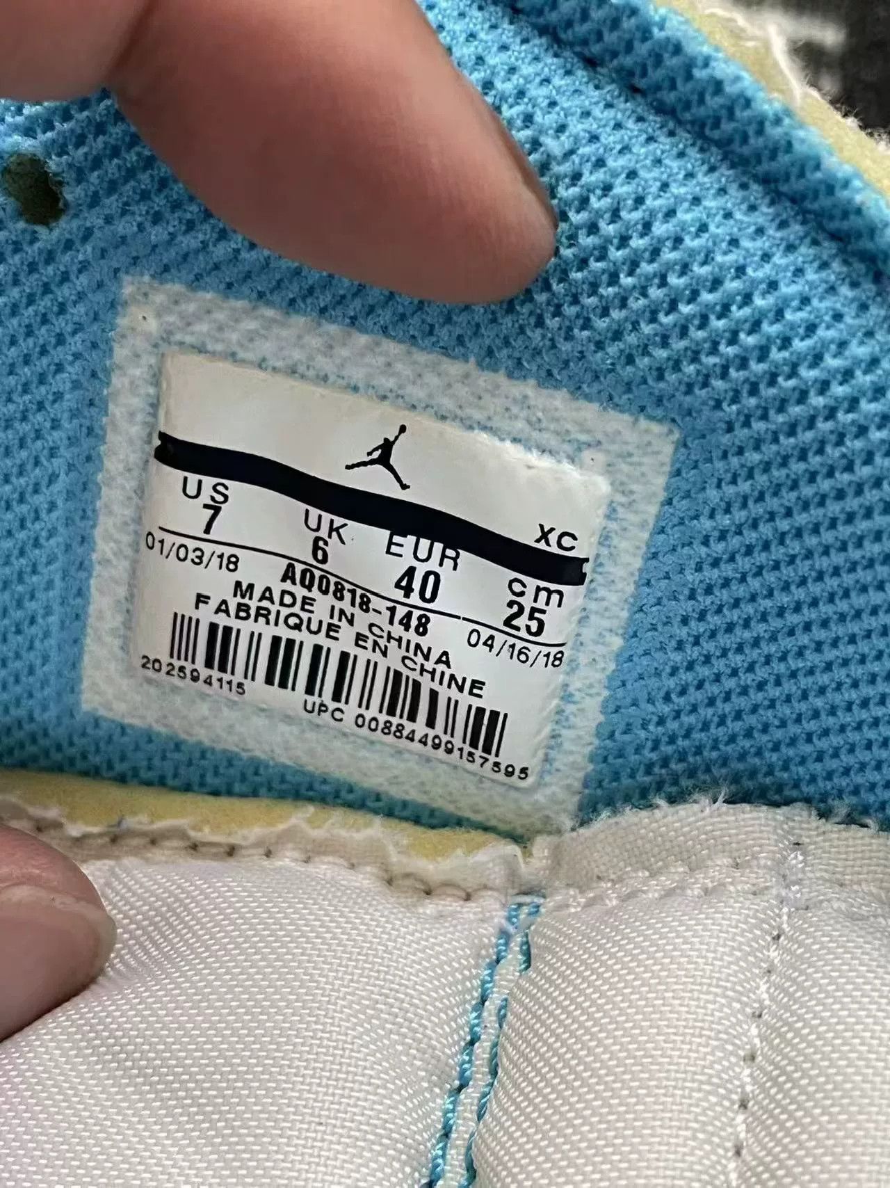 Jordan Brand Jordan Brand AIR JORDAN Blue Lowtop Sneakers 7 Men Size US 7 / EU 40 - 9 Thumbnail
