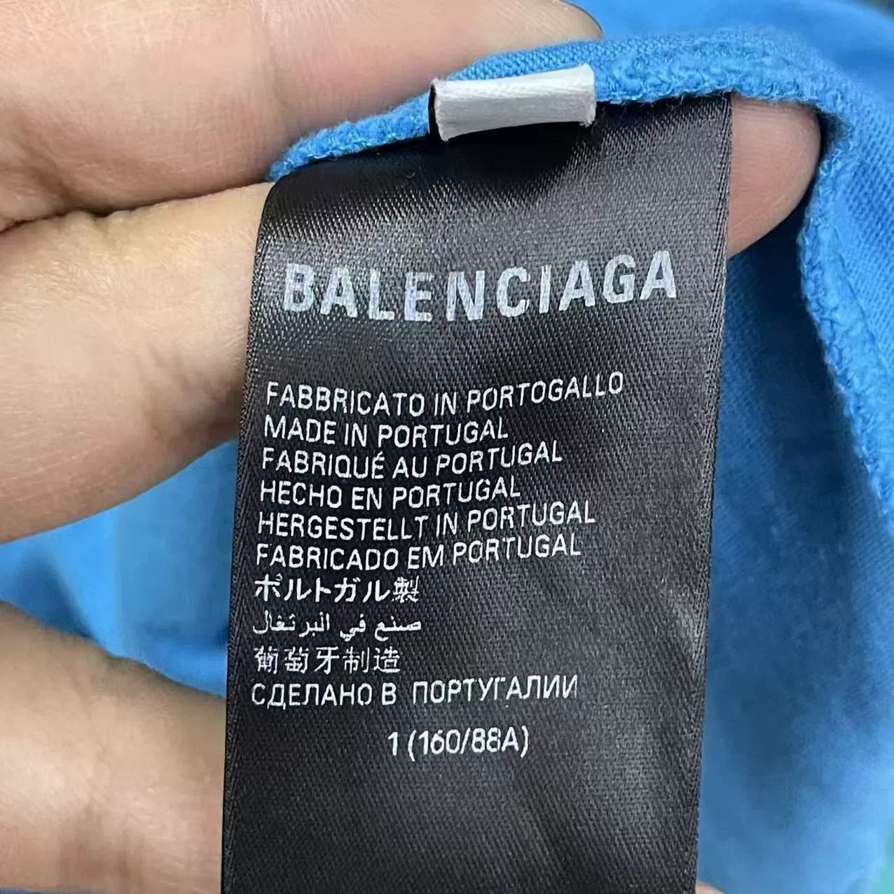Balenciaga Balenciaga Graphic Blue T-Shirt s Men Size US S / EU 44-46 / 1 - 6 Thumbnail