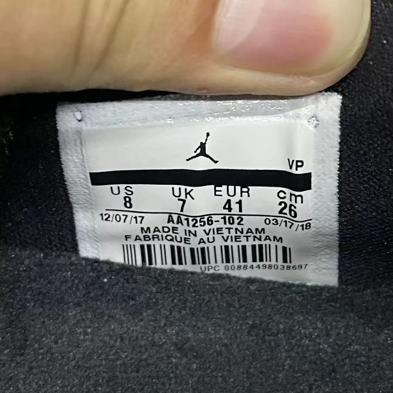 Jordan Brand Jordan Brand AIR JORDAN Black Lowtop Sneakers 8 Men Size US 8 / EU 41 - 9 Thumbnail