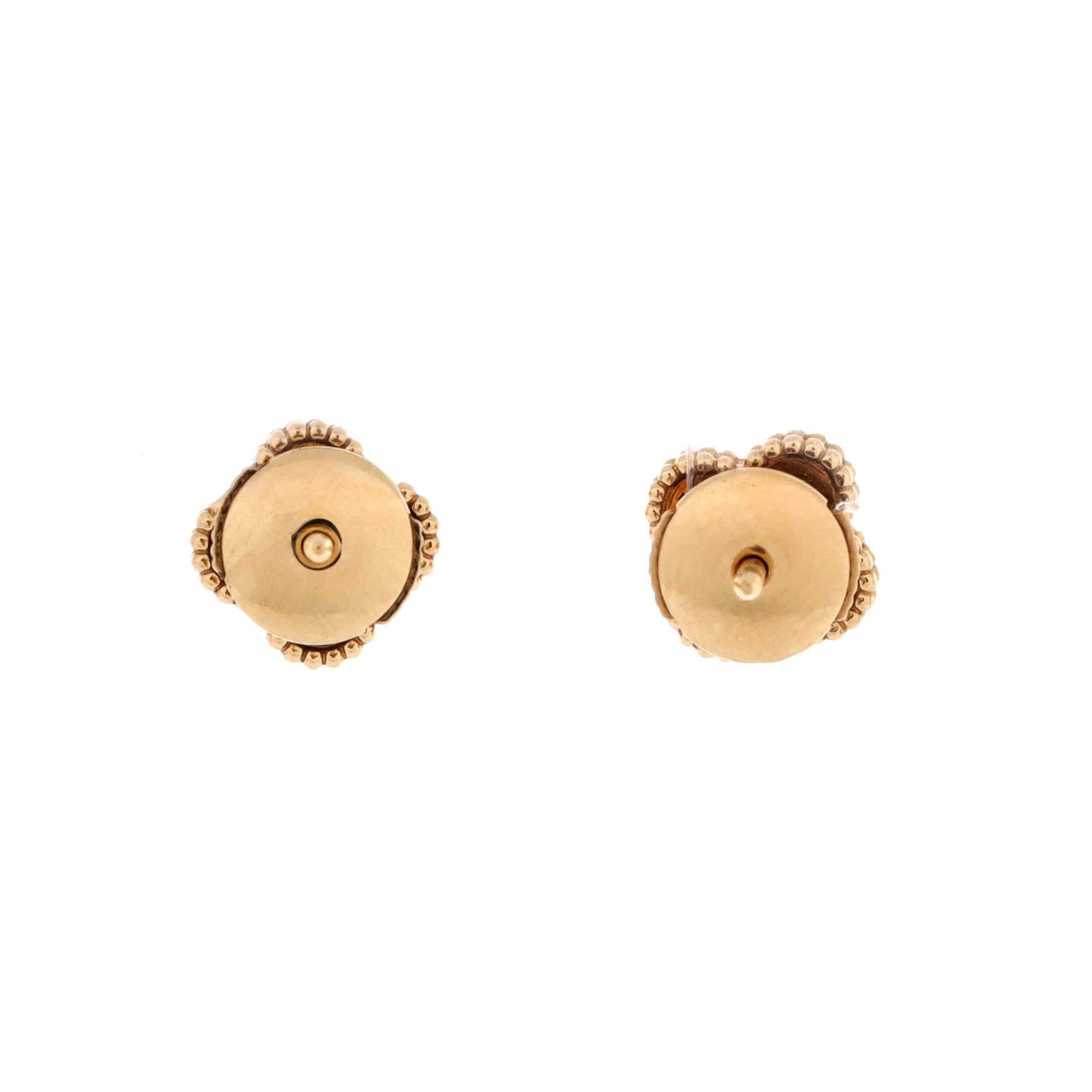 Van Cleef & Arpels Sweet Alhambra Stud Earrings Size ONE SIZE - 3 Thumbnail