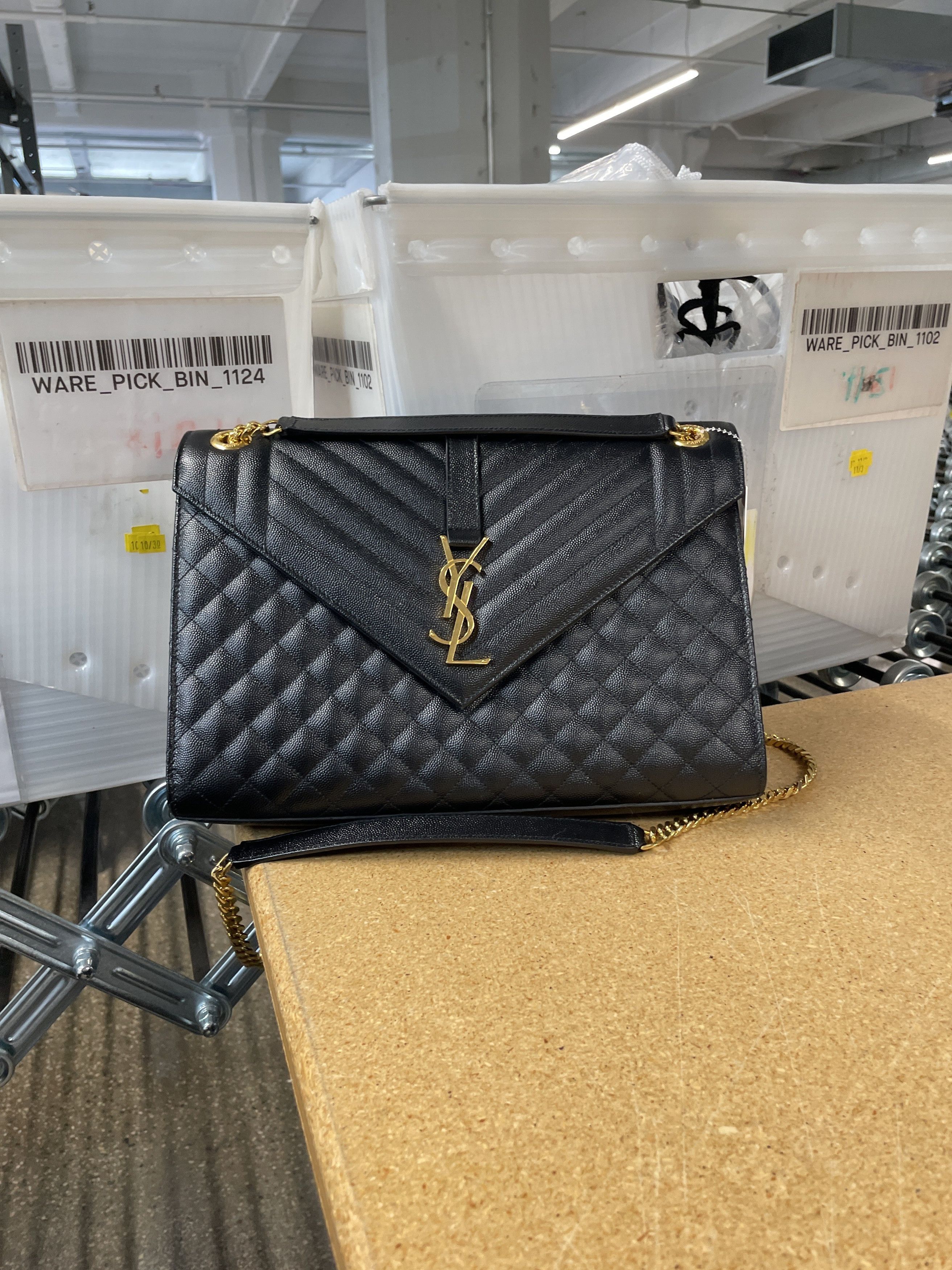 Saint Laurent Paris Classic Monogram Envelope Satchel Size ONE SIZE - 6 Thumbnail