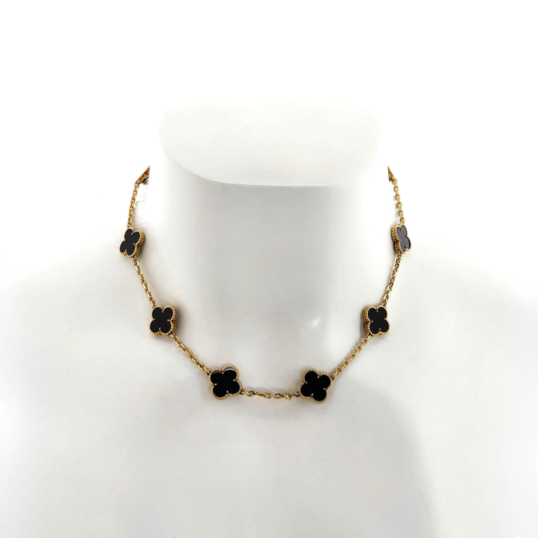 Van Cleef & Arpels Vintage Alhambra 10 Motifs Necklace Size ONE SIZE - 5 Thumbnail