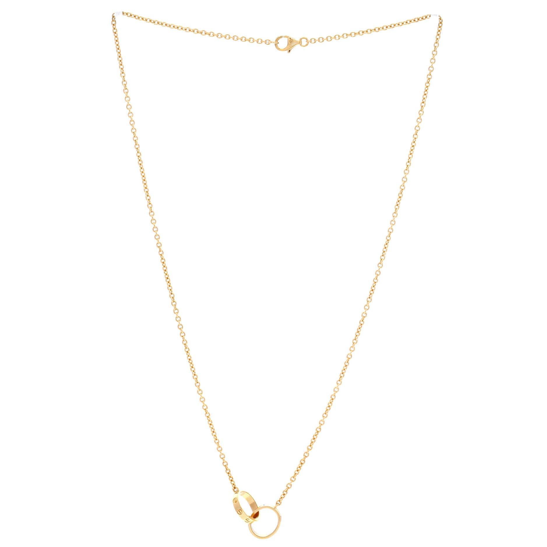 Cartier Love Interlocking Necklace Size ONE SIZE - 3 Thumbnail