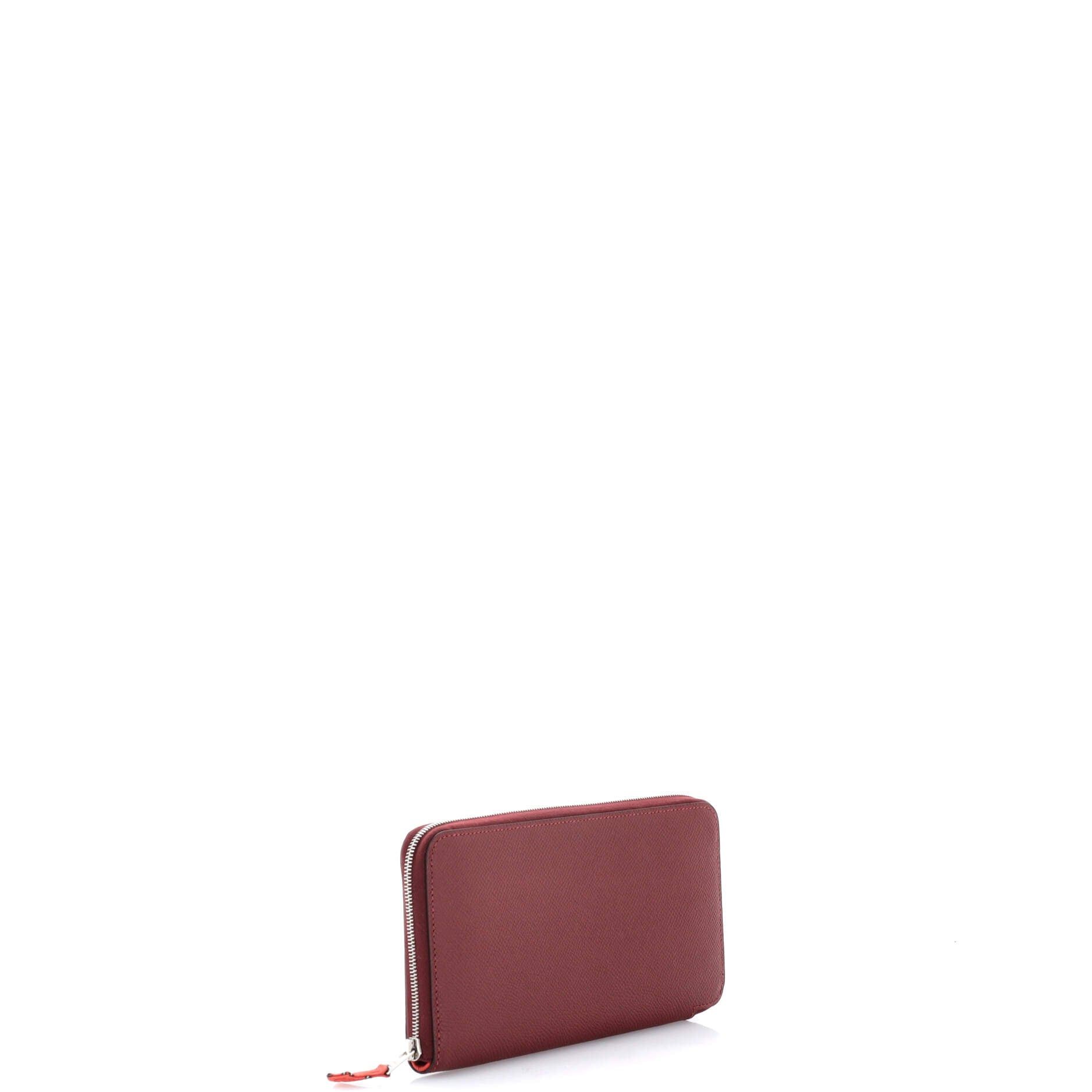 Hermes Azap Zip Around Wallet Size ONE SIZE - 2 Thumbnail