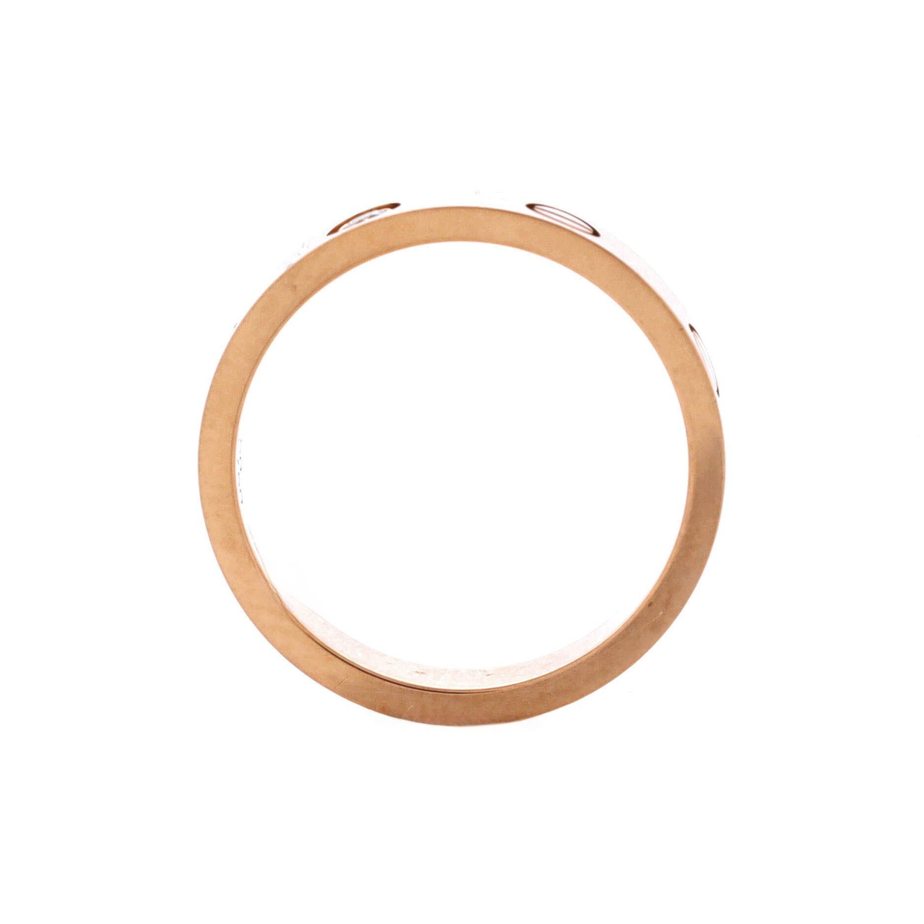 Cartier Love Wedding Band 1 Diamond Ring Size ONE SIZE - 2 Thumbnail