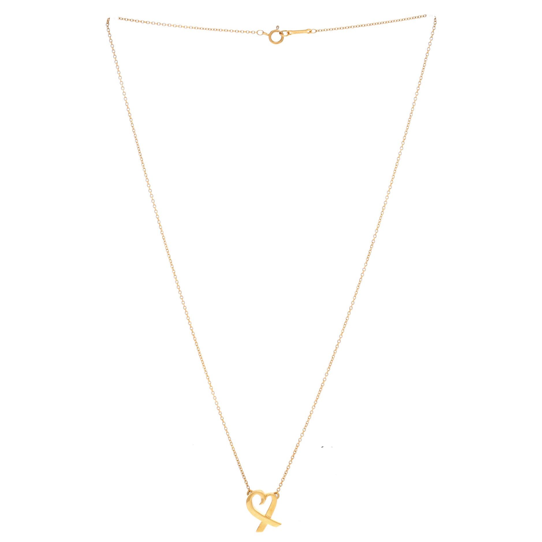 Tiffany & Co. Paloma Picasso Loving Heart Pendant Necklace Size ONE SIZE - 2 Thumbnail