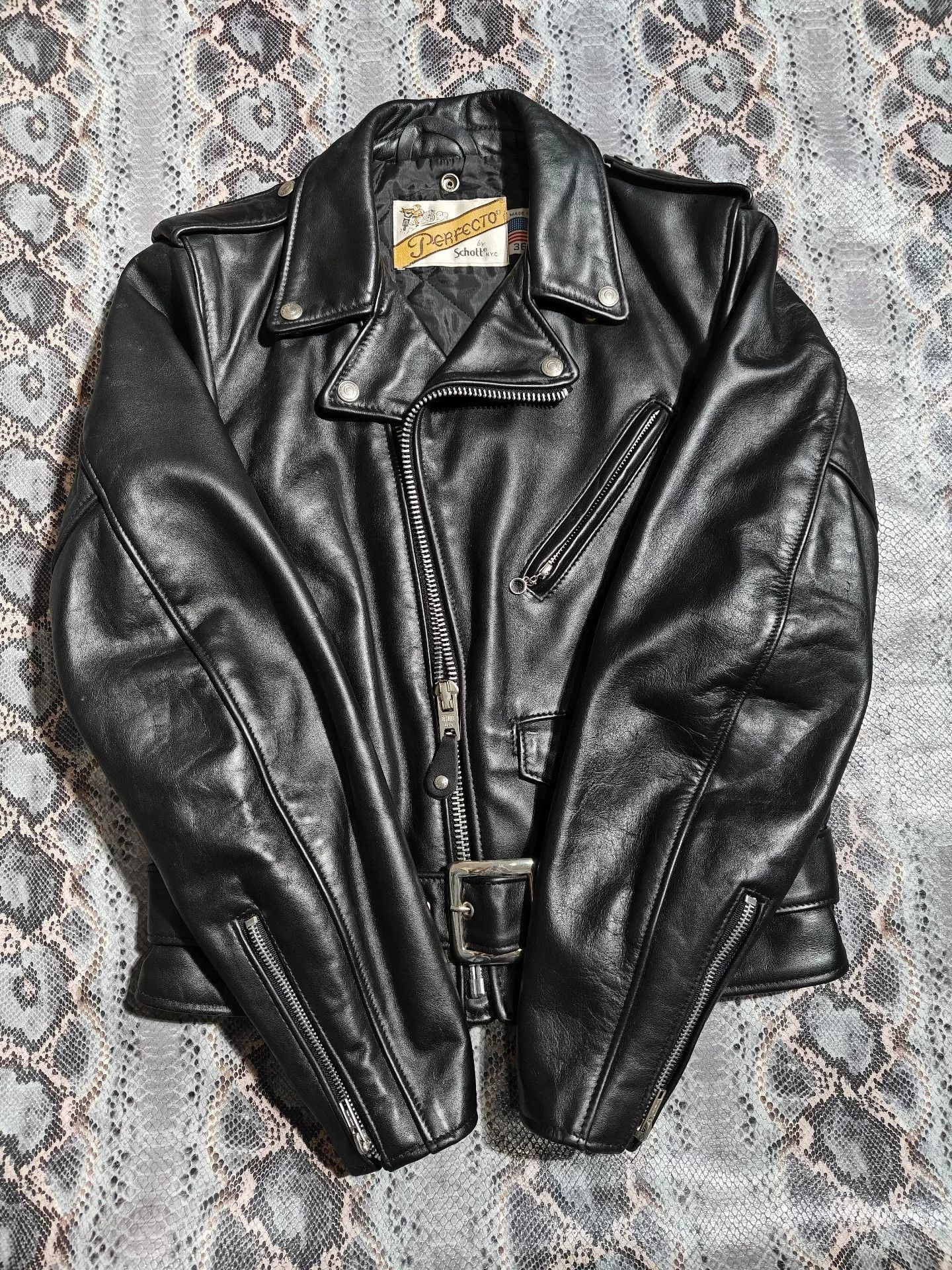 Schott Schott NYC Perfecto Black Biker Jacket Size US M / EU 48-50 / 2 - 2 Thumbnail